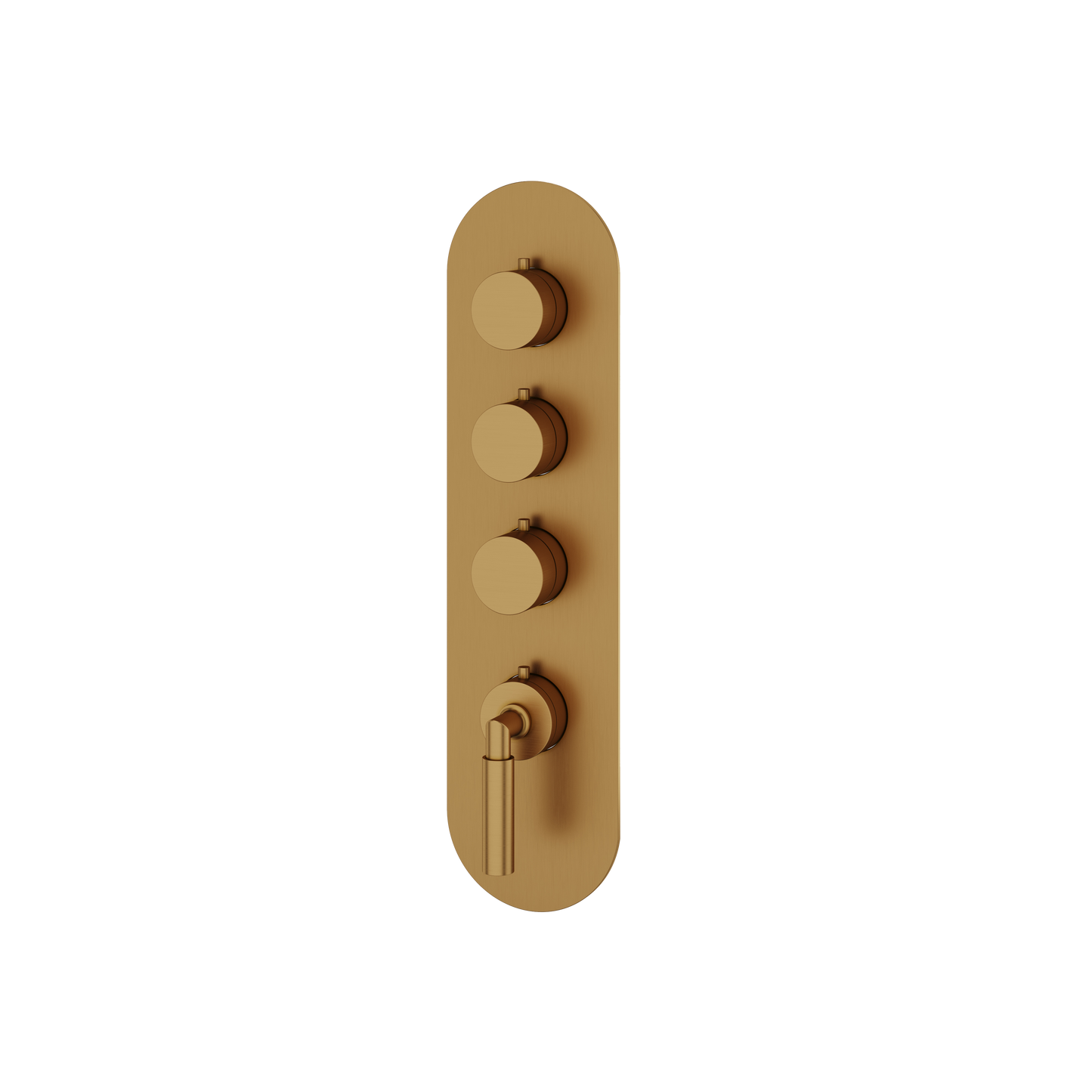 ROUND TRIM SET FOR 3 SHUT-OFF THERMOSTATIC VALVE