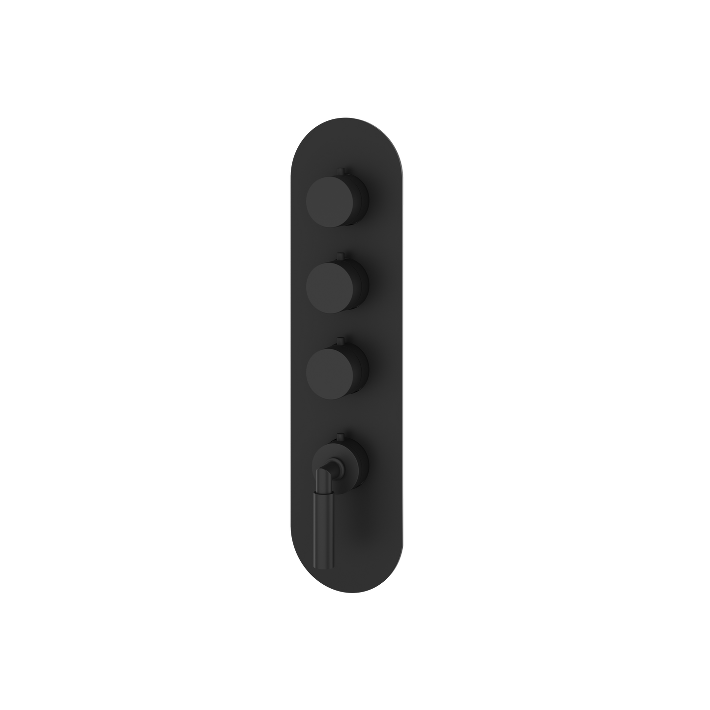 ROUND TRIM SET FOR 3 SHUT-OFF THERMOSTATIC VALVE