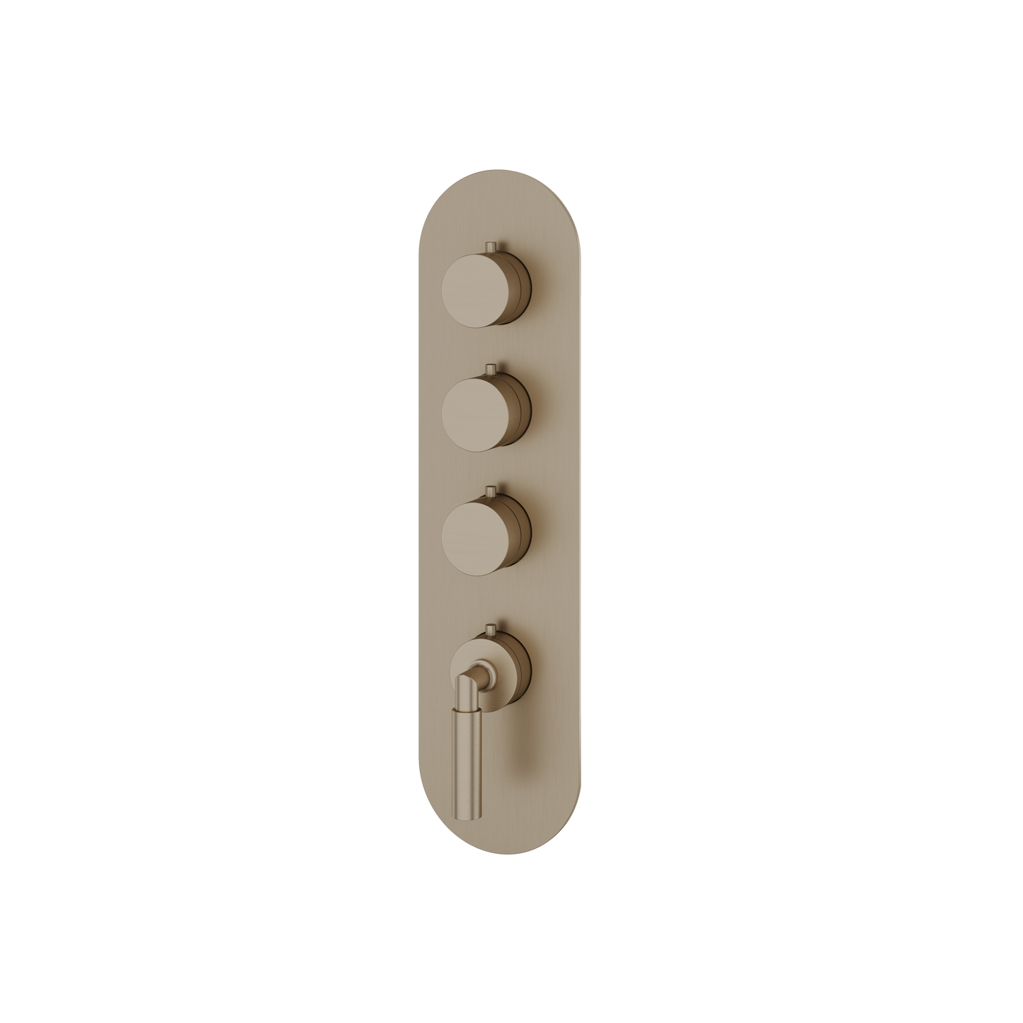 ROUND TRIM SET FOR 3 SHUT-OFF THERMOSTATIC VALVE