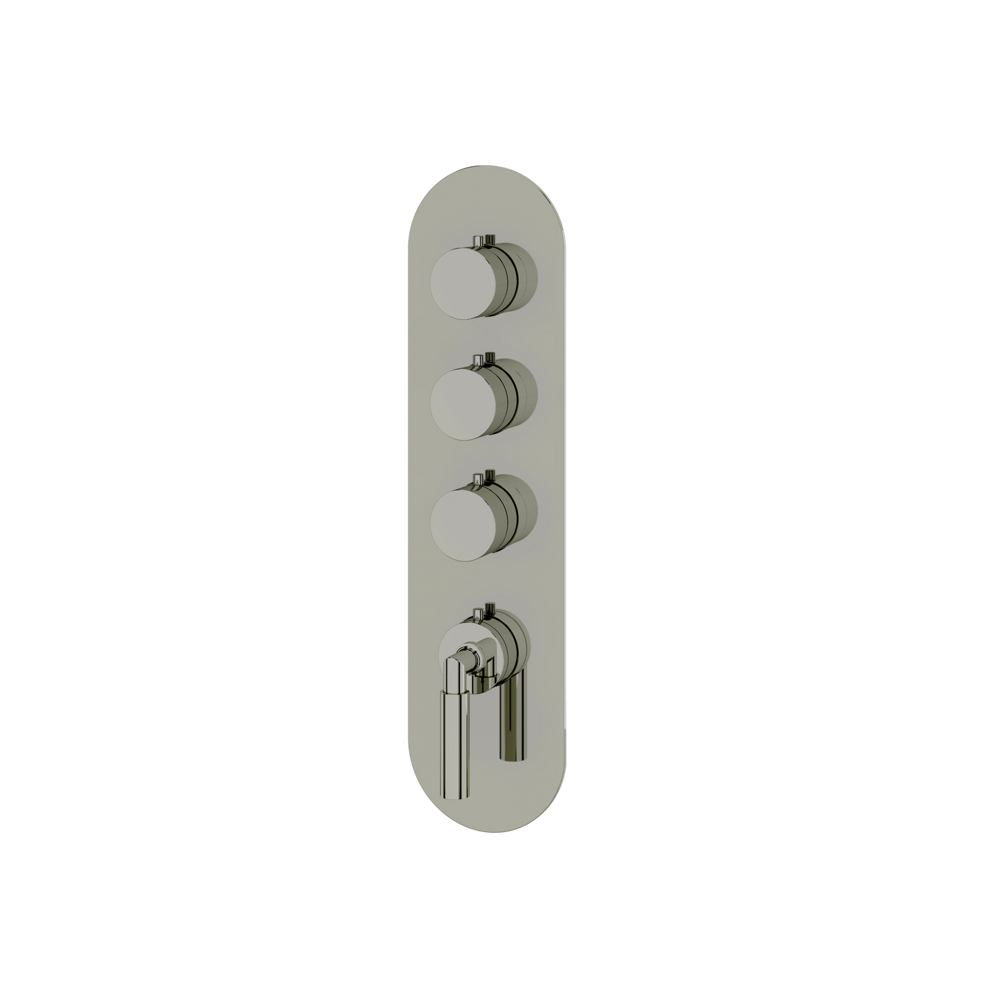 ROUND TRIM SET FOR 3 SHUT-OFF THERMOSTATIC VALVE