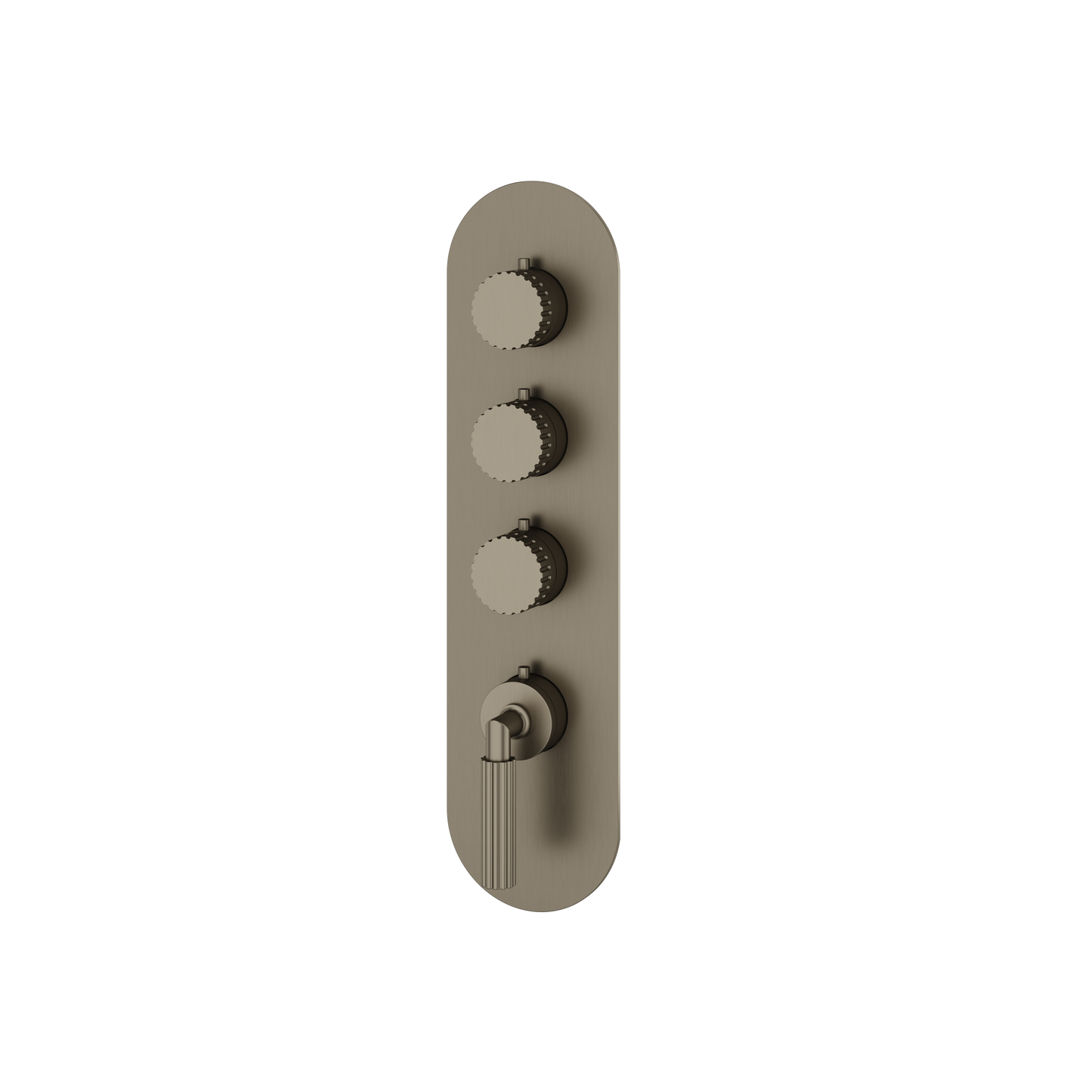 ROUND TRIM SET FOR 3 SHUT-OFF THERMOSTATIC VALVE