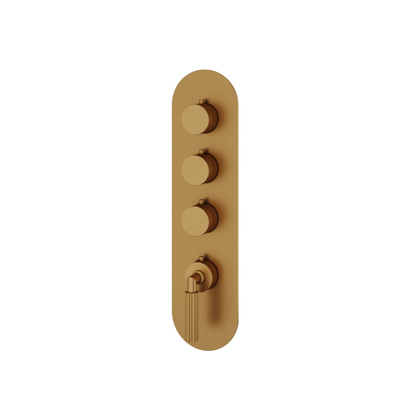 ROUND TRIM SET FOR 3 SHUT-OFF THERMOSTATIC VALVE