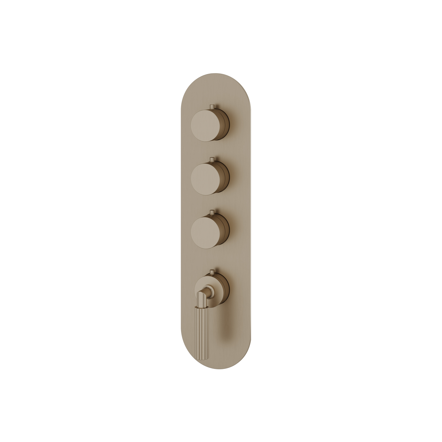 ROUND TRIM SET FOR 3 SHUT-OFF THERMOSTATIC VALVE