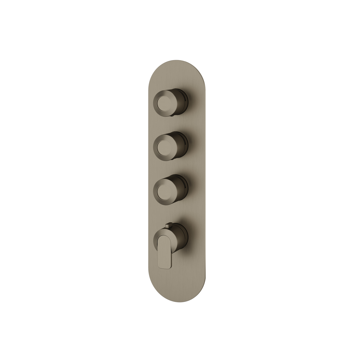 ROUND TRIM SET FOR 3 SHUT-OFF THERMOSTATIC VALVE