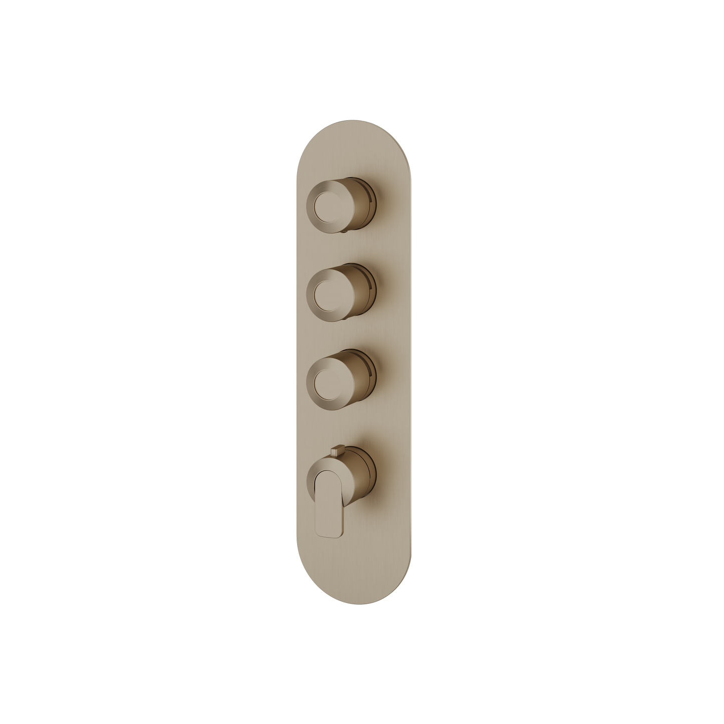 ROUND TRIM SET FOR 3 SHUT-OFF THERMOSTATIC VALVE