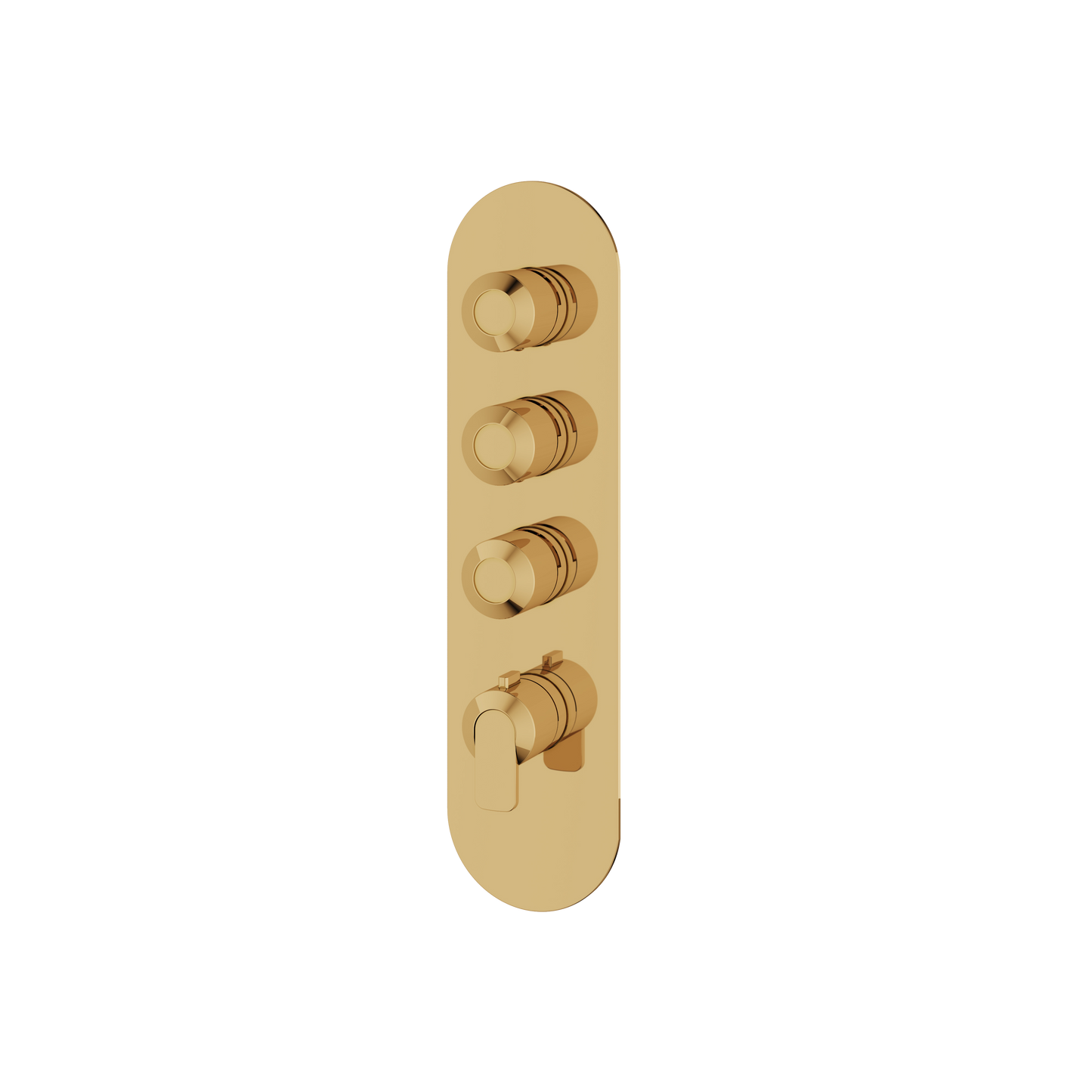 ROUND TRIM SET FOR 3 SHUT-OFF THERMOSTATIC VALVE