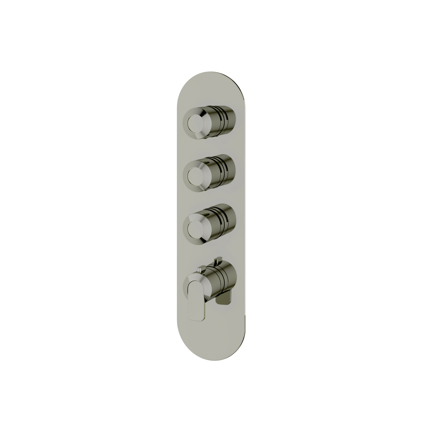 ROUND TRIM SET FOR 3 SHUT-OFF THERMOSTATIC VALVE