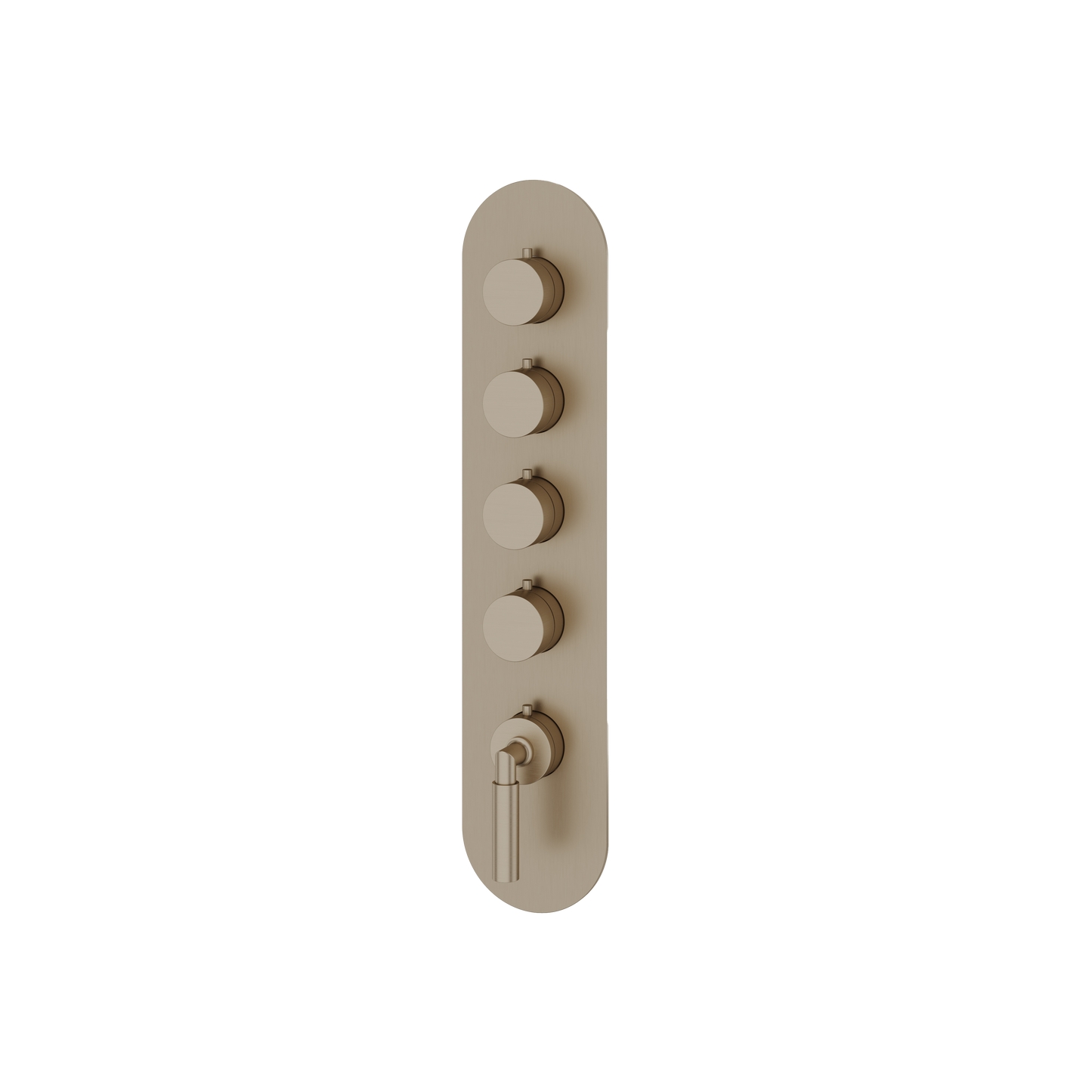 ROUND TRIM SET FOR 4 SHUT-OFF THERMOSTATIC VALVE
