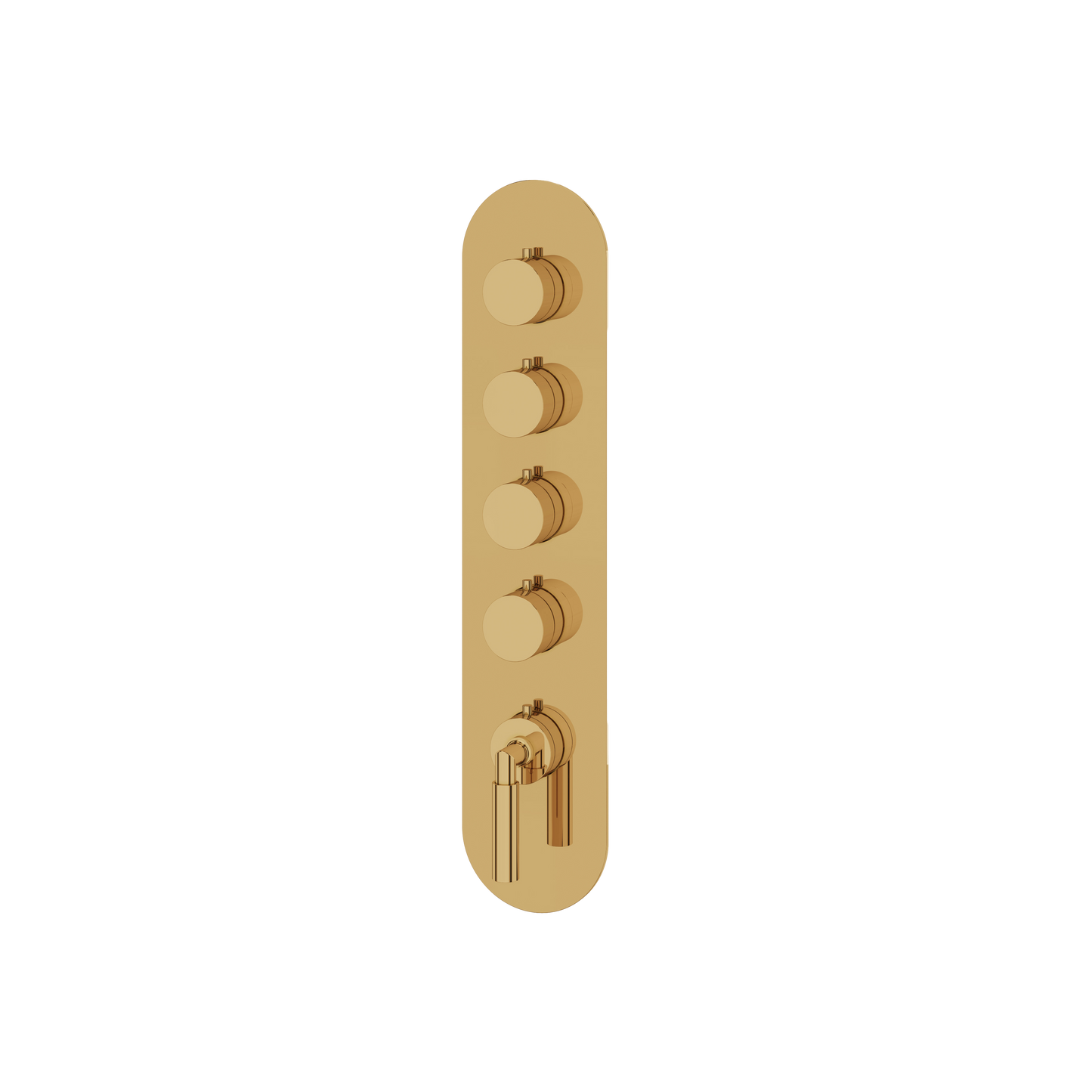 ROUND TRIM SET FOR 4 SHUT-OFF THERMOSTATIC VALVE