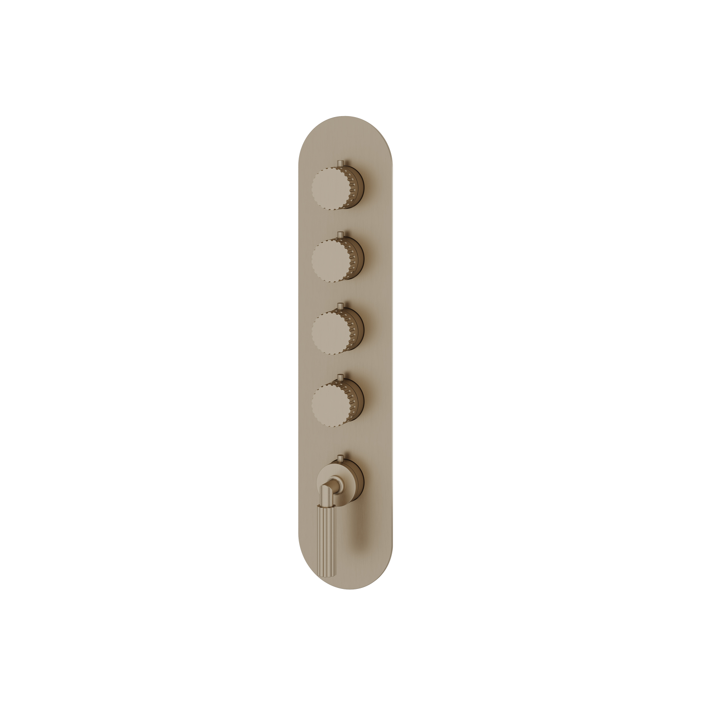 ROUND TRIM SET FOR 4 SHUT-OFF THERMOSTATIC VALVE