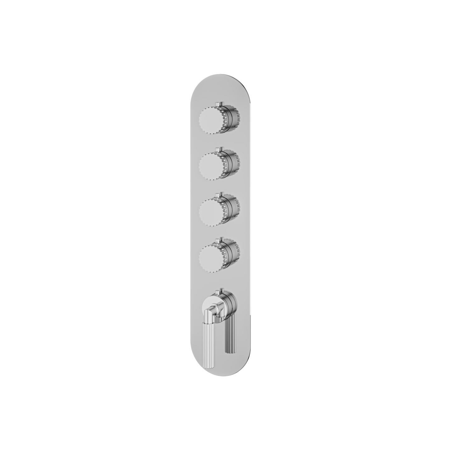 ROUND TRIM SET FOR 4 SHUT-OFF THERMOSTATIC VALVE