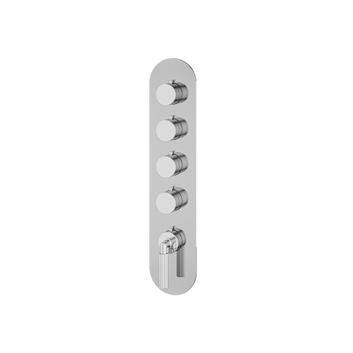 ROUND TRIM SET FOR 4 SHUT-OFF THERMOSTATIC VALVE