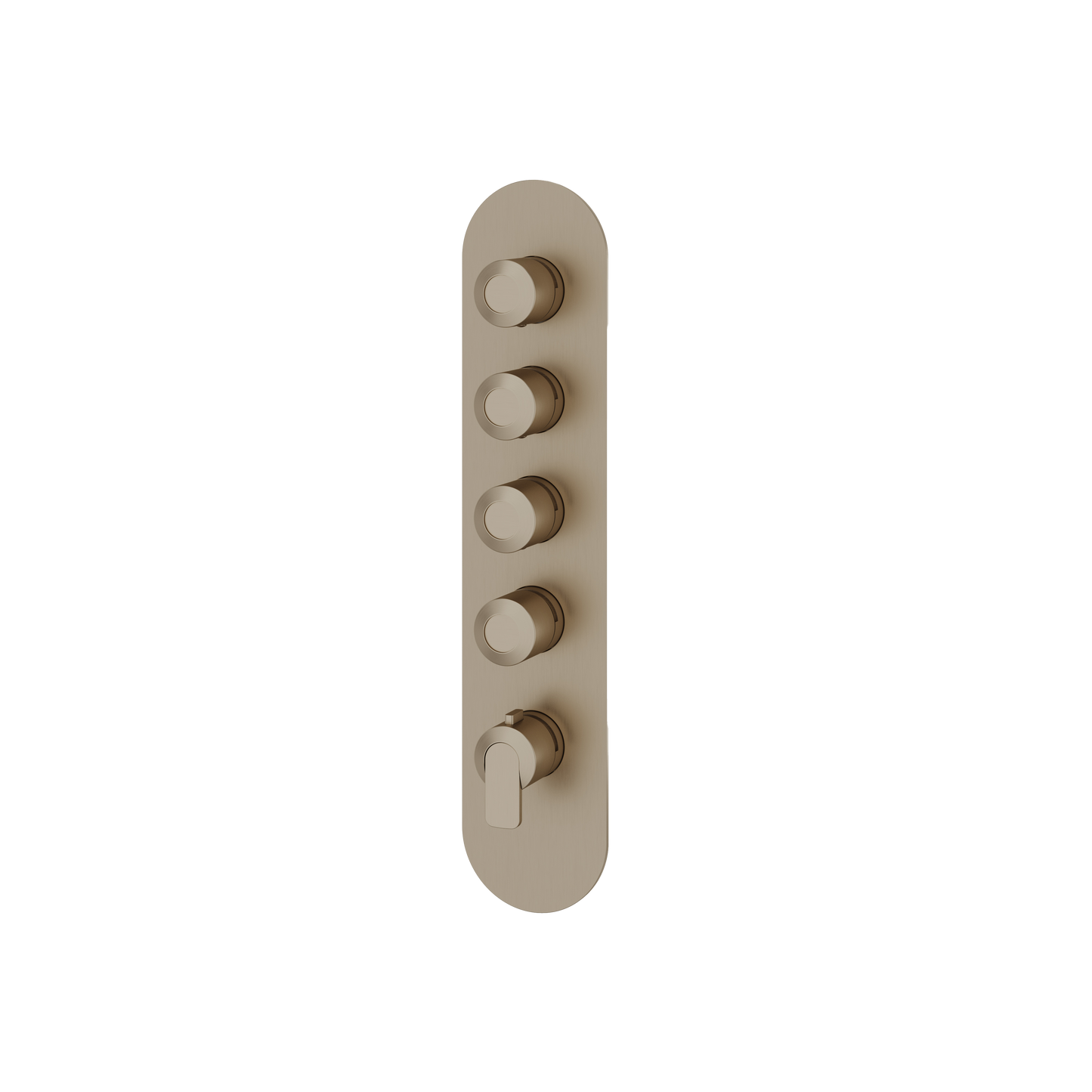 ROUND TRIM SET FOR 4 SHUT-OFF THERMOSTATIC VALVE