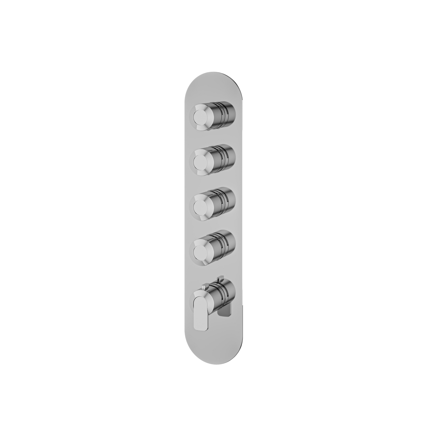 ROUND TRIM SET FOR 4 SHUT-OFF THERMOSTATIC VALVE