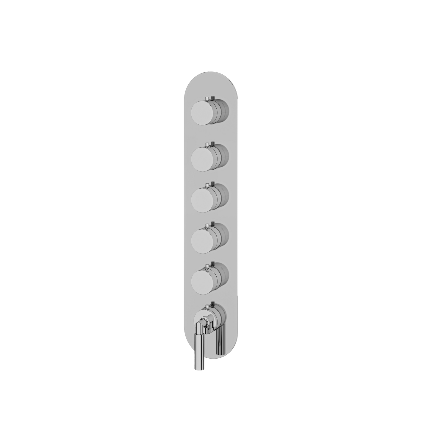 ROUND TRIM SET FOR 5 SHUT-OFF THERMOSTATIC VALVE