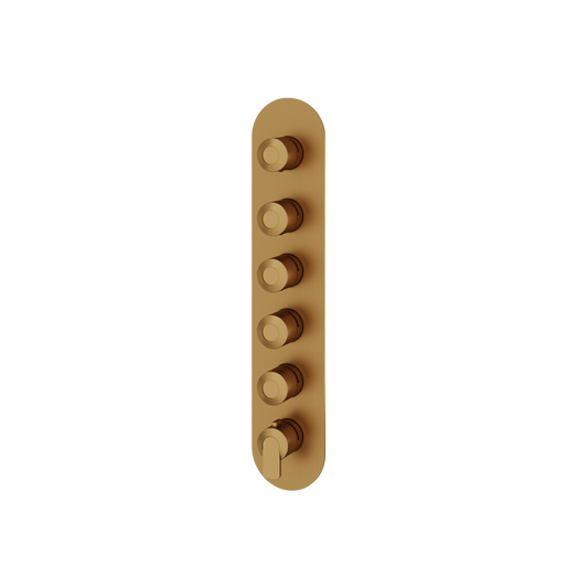 ROUND TRIM SET FOR 5 SHUT-OFF THERMOSTATIC VALVE
