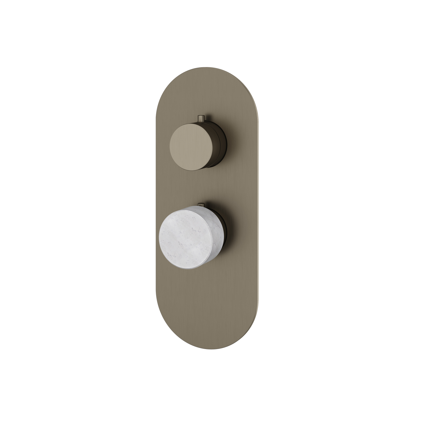 ROUND TRIM SET FOR 1 SHUT-OFF THERMOSTATIC VALVE