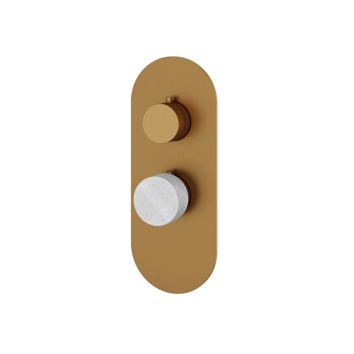ROUND TRIM SET FOR 1 SHUT-OFF THERMOSTATIC VALVE