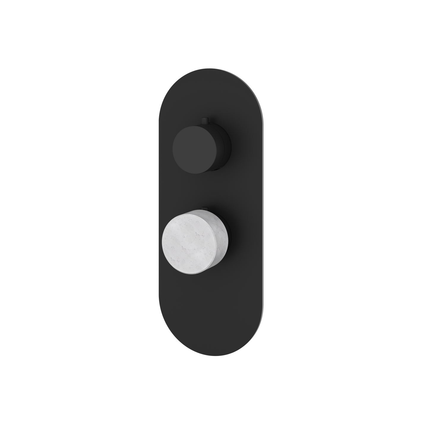 ROUND TRIM SET FOR 1 SHUT-OFF THERMOSTATIC VALVE