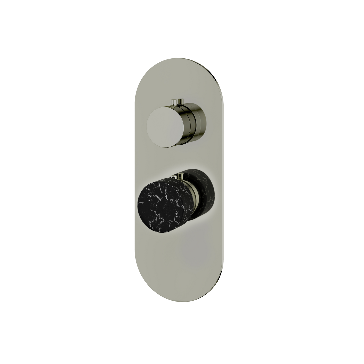 ROUND TRIM SET FOR 1 SHUT-OFF THERMOSTATIC VALVE