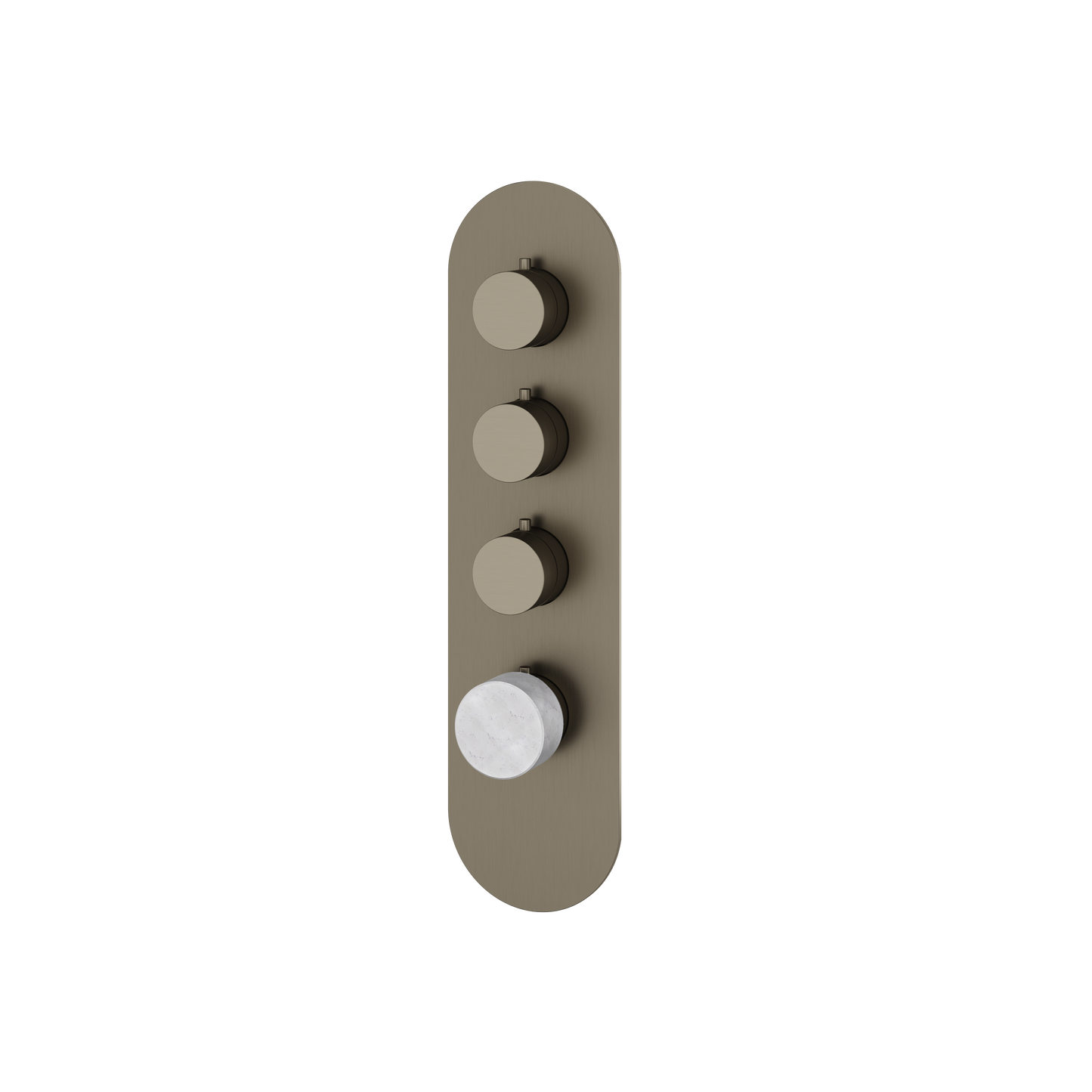 ROUND TRIM SET FOR 3 SHUT-OFF THERMOSTATIC VALVE
