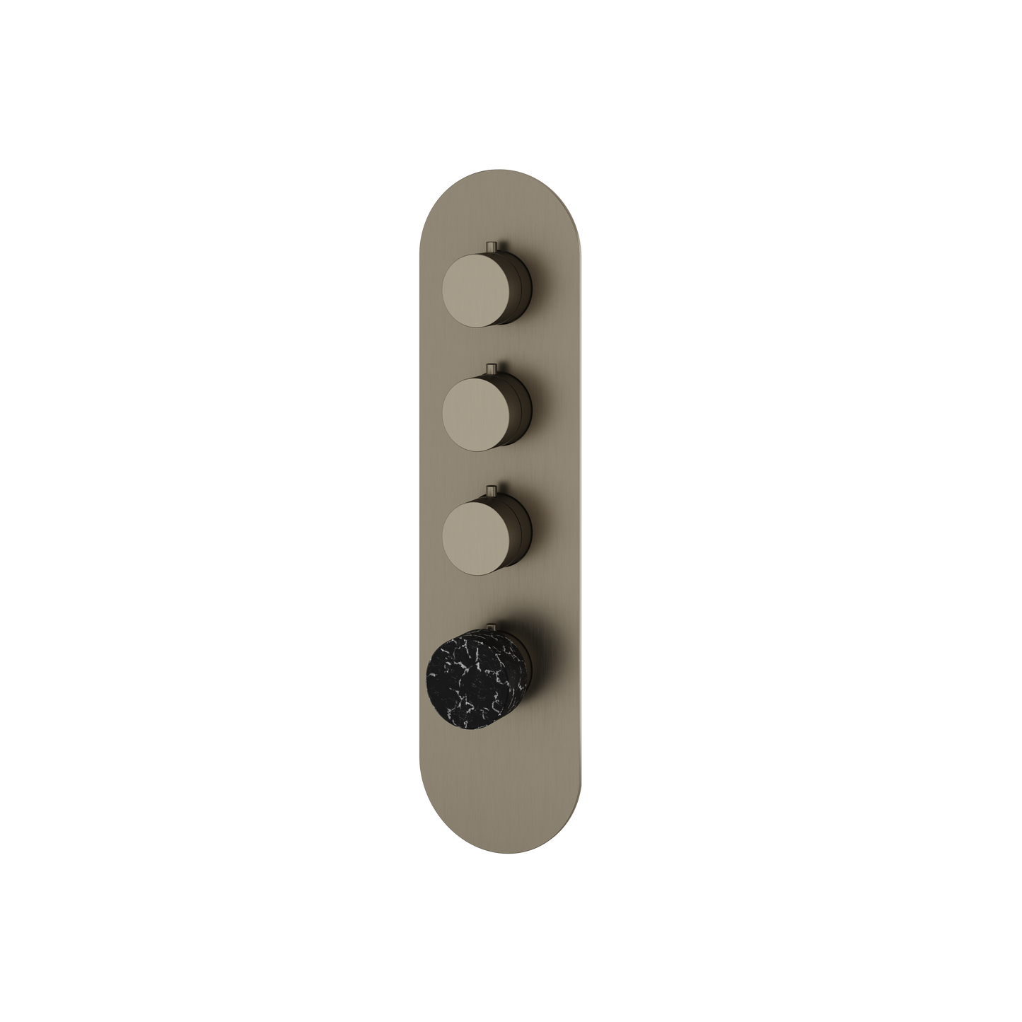 ROUND TRIM SET FOR 3 SHUT-OFF THERMOSTATIC VALVE