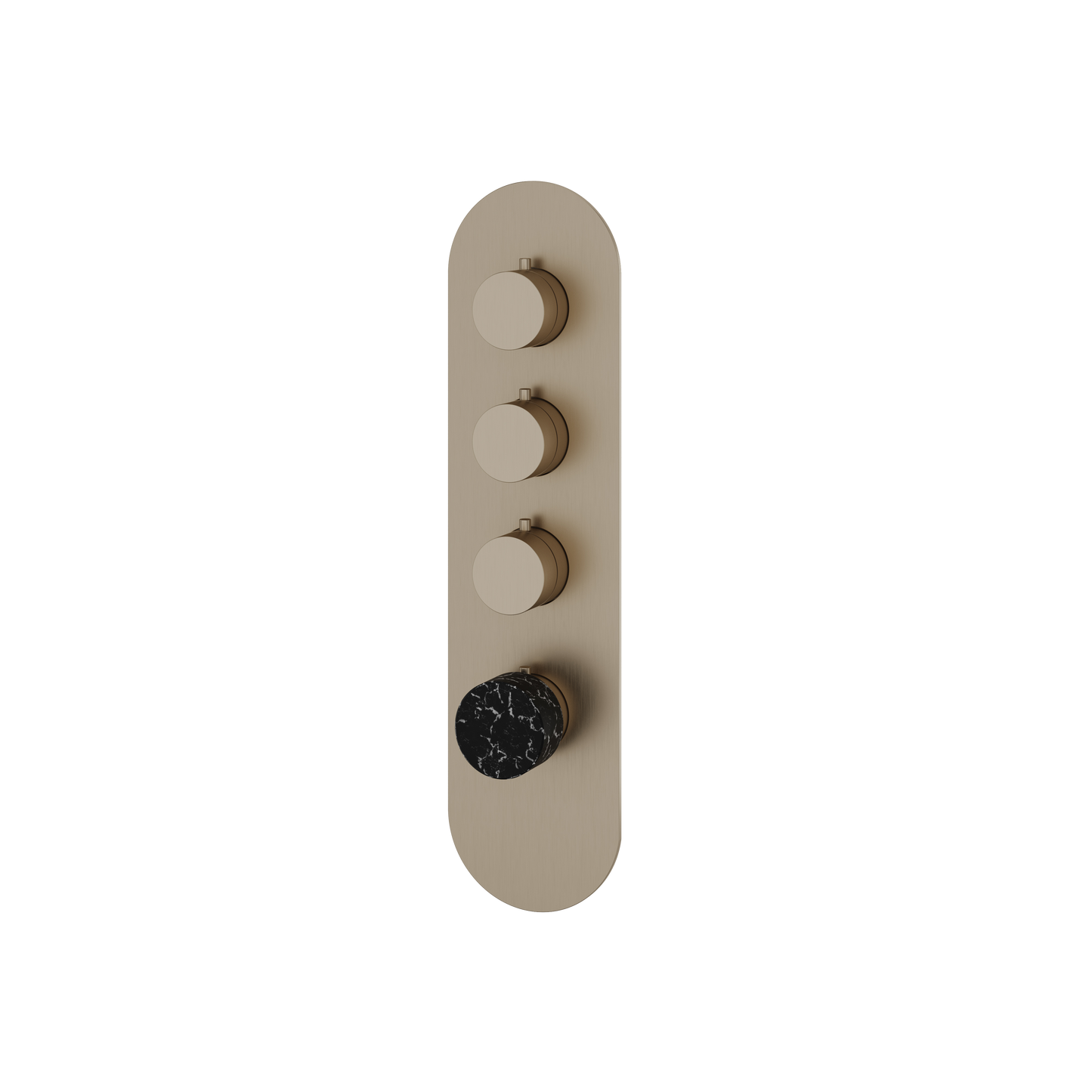 ROUND TRIM SET FOR 3 SHUT-OFF THERMOSTATIC VALVE