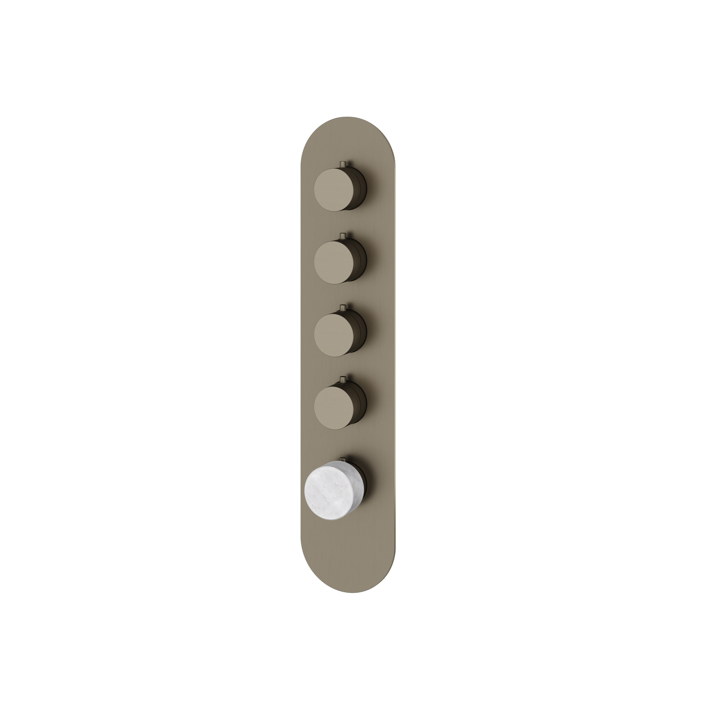ROUND TRIM SET FOR 4 SHUT-OFF THERMOSTATIC VALVE