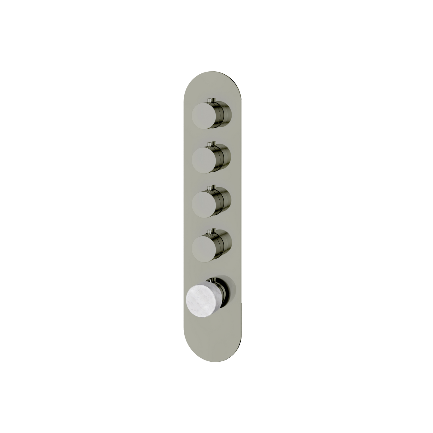 ROUND TRIM SET FOR 4 SHUT-OFF THERMOSTATIC VALVE
