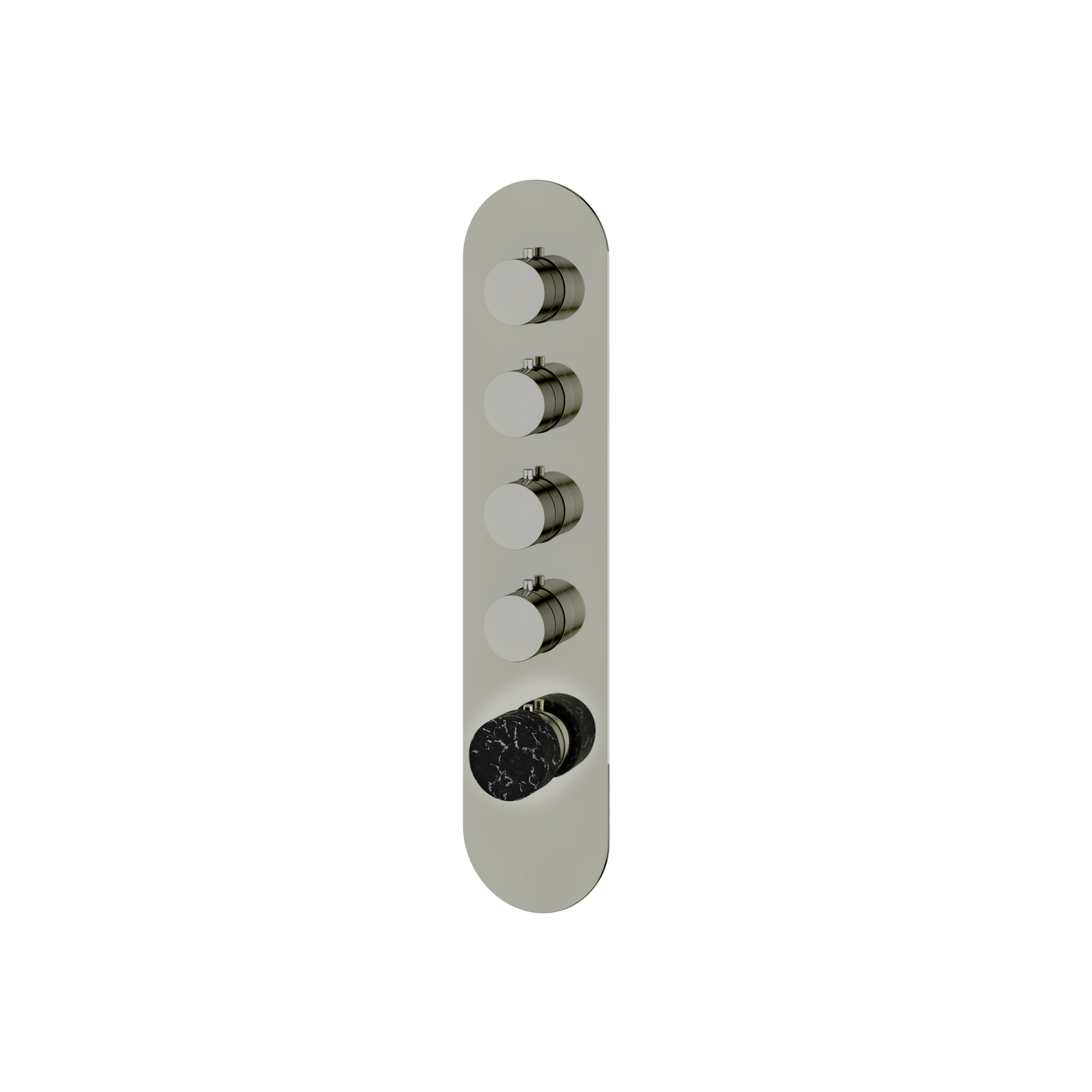 ROUND TRIM SET FOR 4 SHUT-OFF THERMOSTATIC VALVE