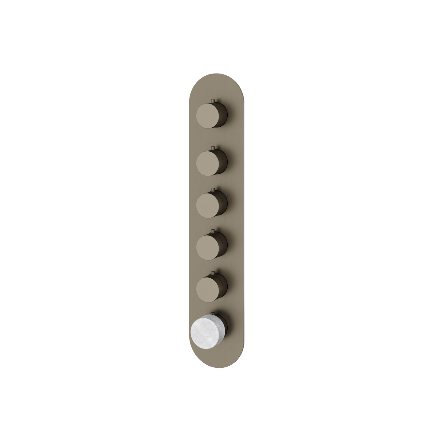 ROUND TRIM SET FOR 5 SHUT-OFF THERMOSTATIC VALVE