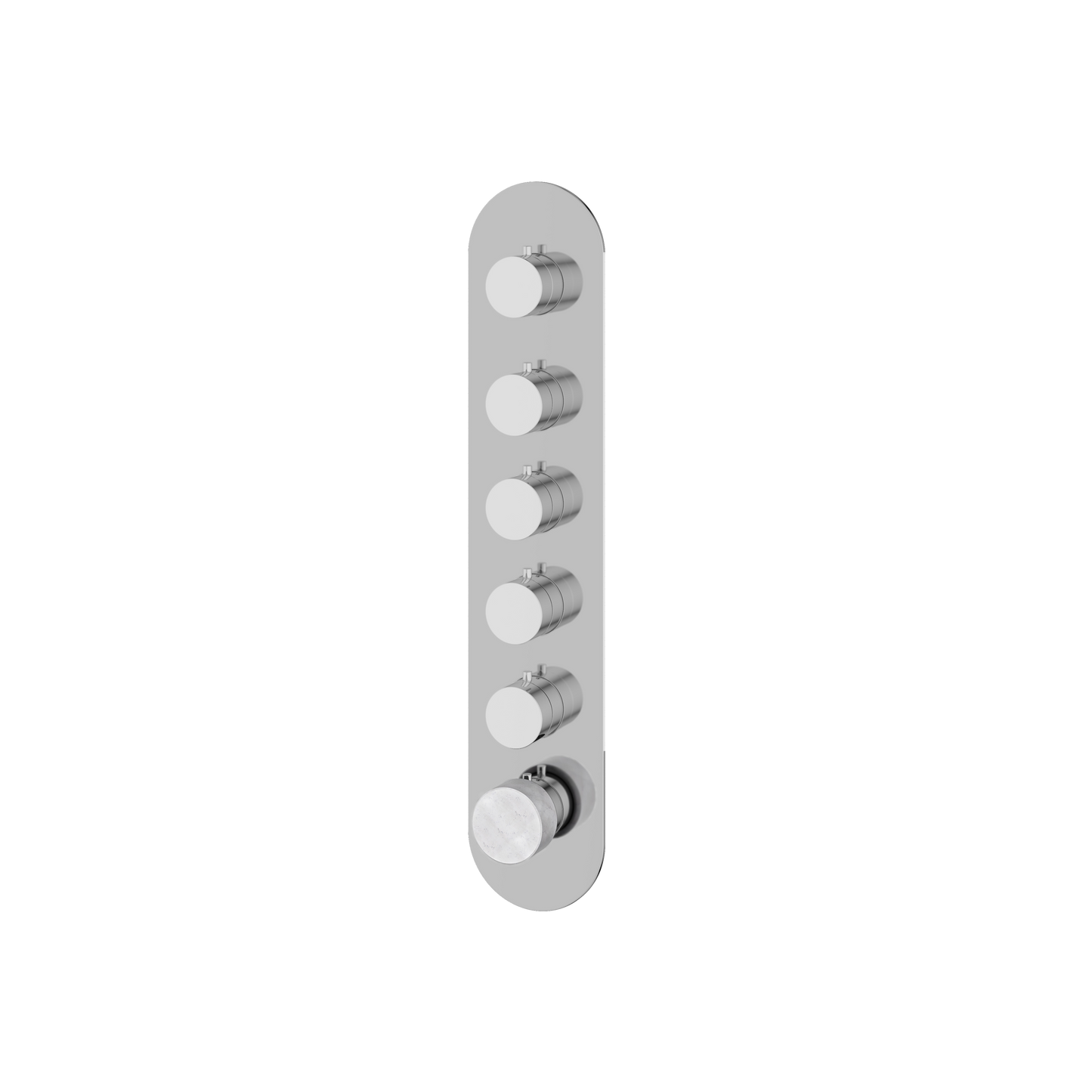 ROUND TRIM SET FOR 5 SHUT-OFF THERMOSTATIC VALVE