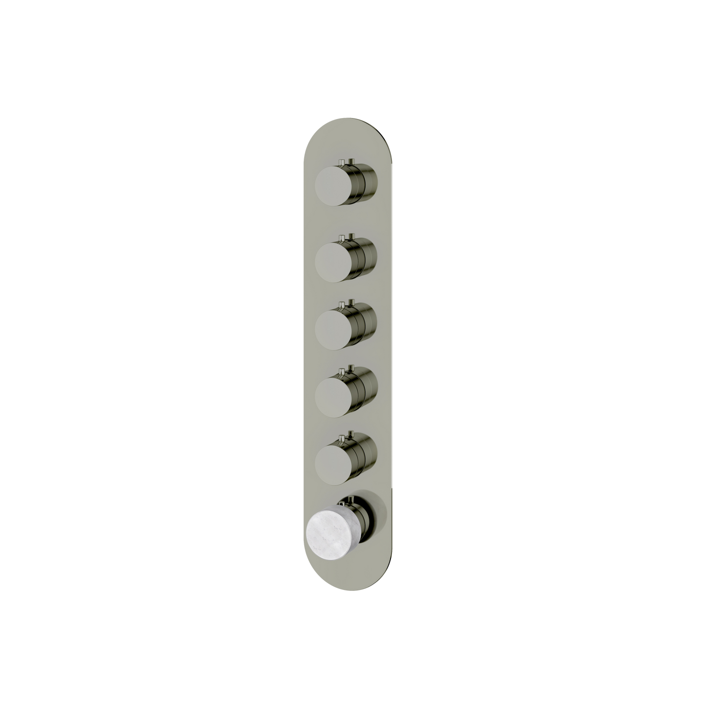 ROUND TRIM SET FOR 5 SHUT-OFF THERMOSTATIC VALVE