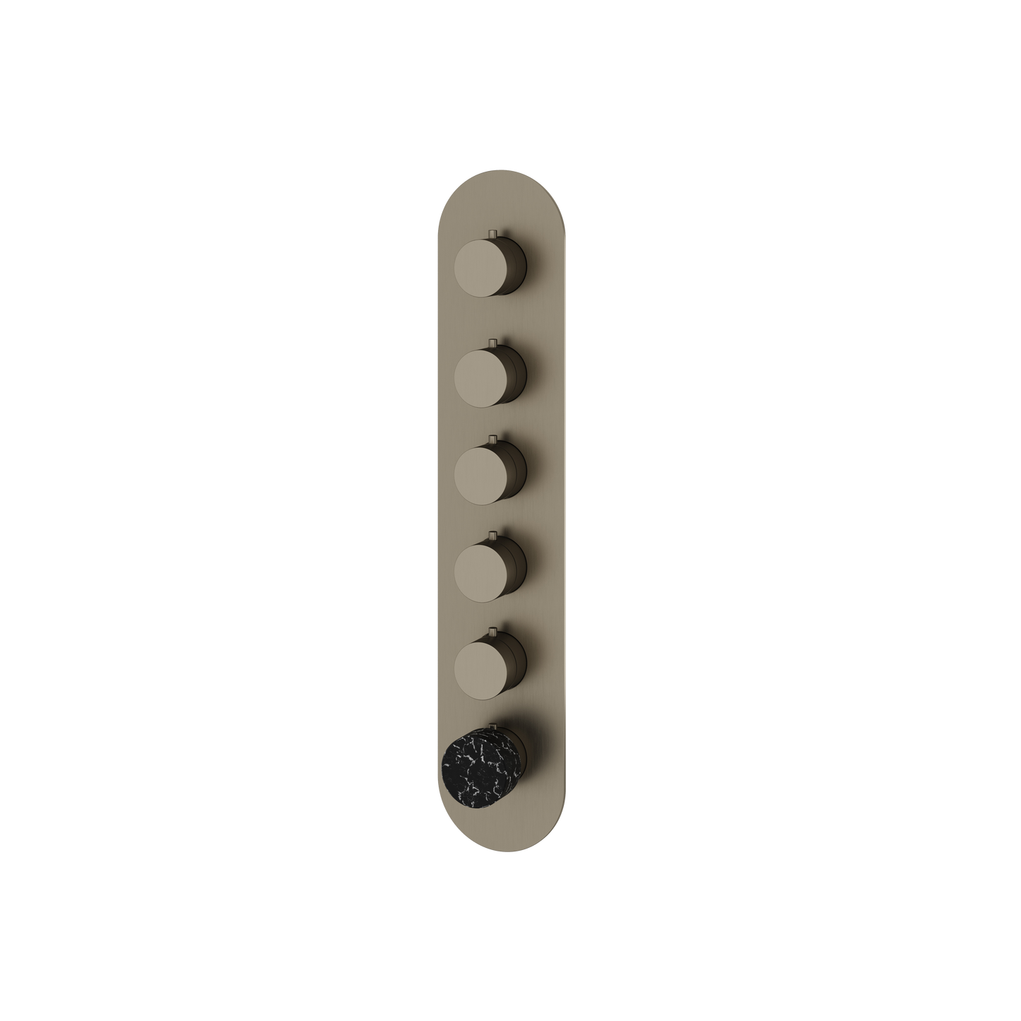 ROUND TRIM SET FOR 5 SHUT-OFF THERMOSTATIC VALVE