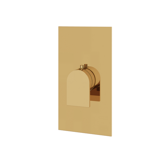 ALPHA SQUARE ROUND TRIM SET FOR THERMOSTATIC VALVE