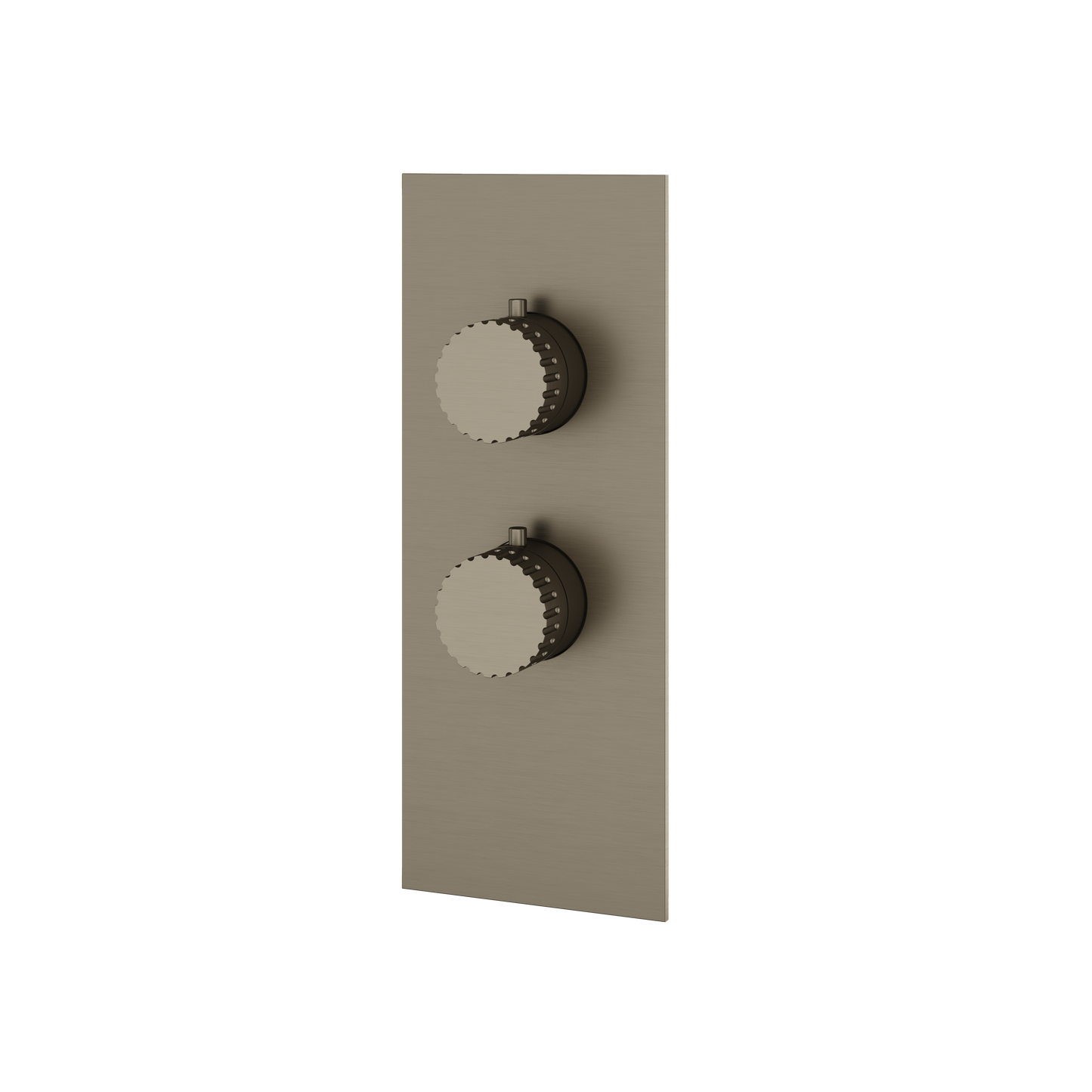 SQUARE ROUND TRIM SET FOR 1 SHUT-OFF THERMOSTATIC VALVE