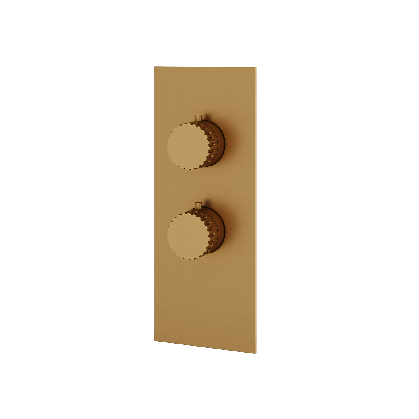 SQUARE ROUND TRIM SET FOR 1 SHUT-OFF THERMOSTATIC VALVE
