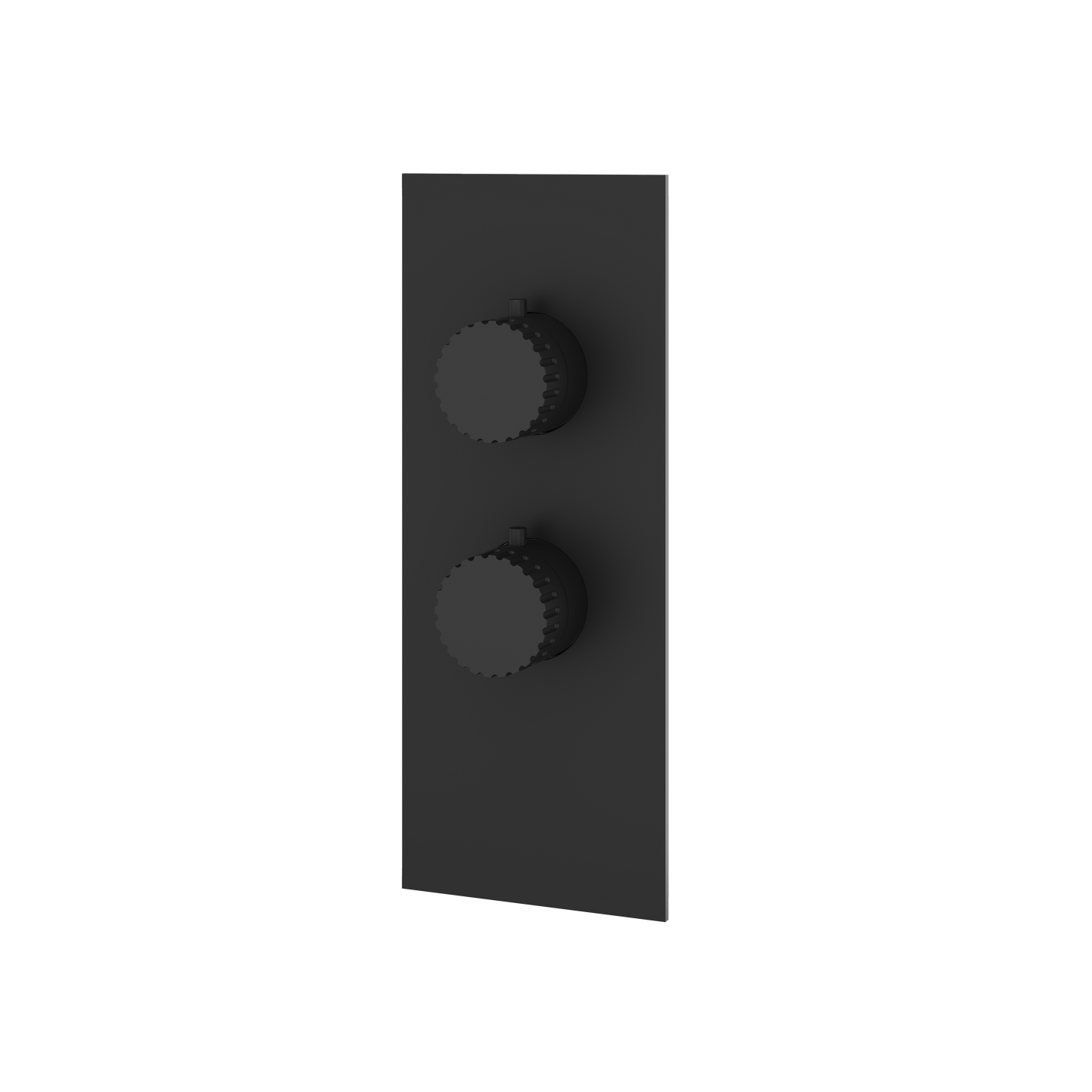 SQUARE ROUND TRIM SET FOR 1 SHUT-OFF THERMOSTATIC VALVE