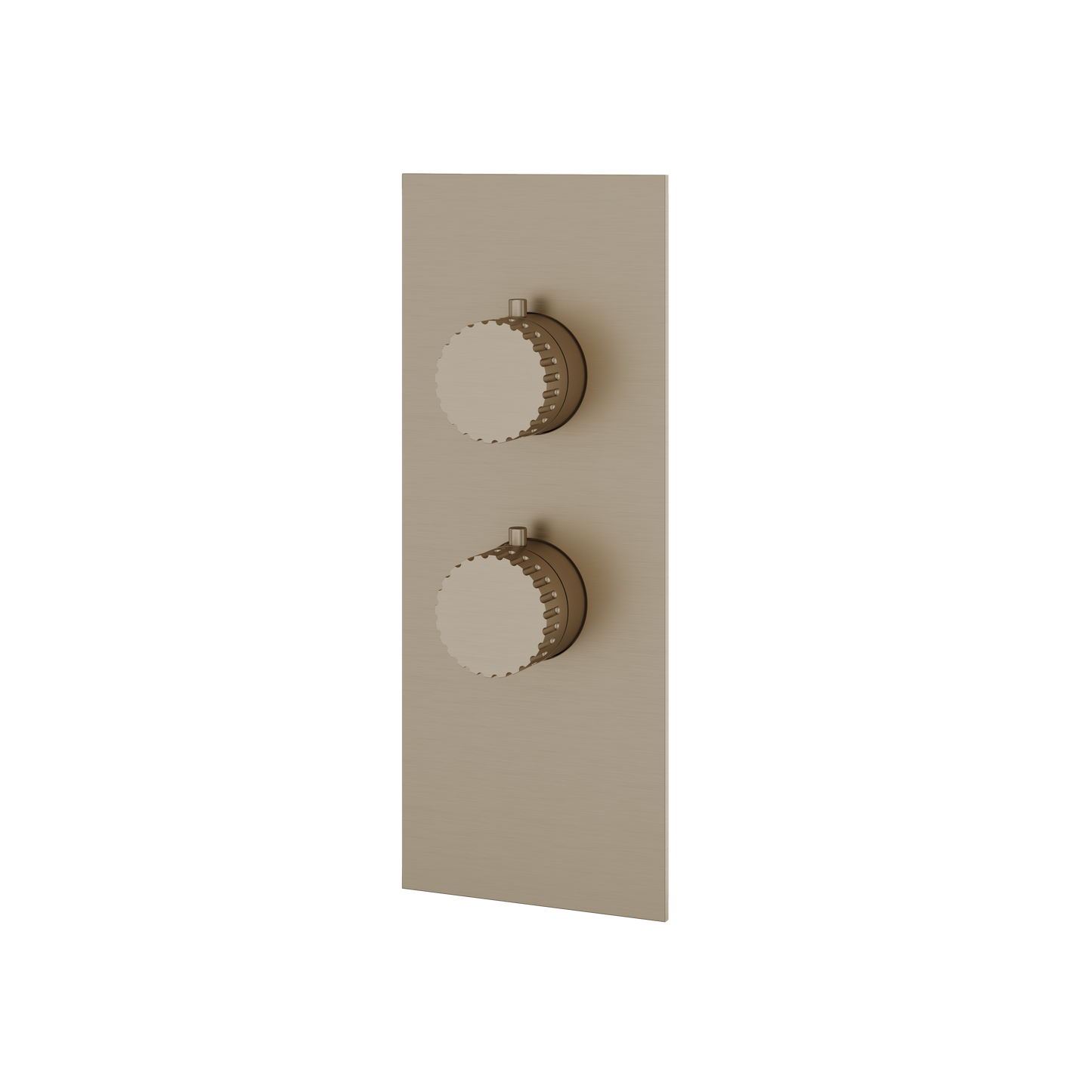 SQUARE ROUND TRIM SET FOR 1 SHUT-OFF THERMOSTATIC VALVE