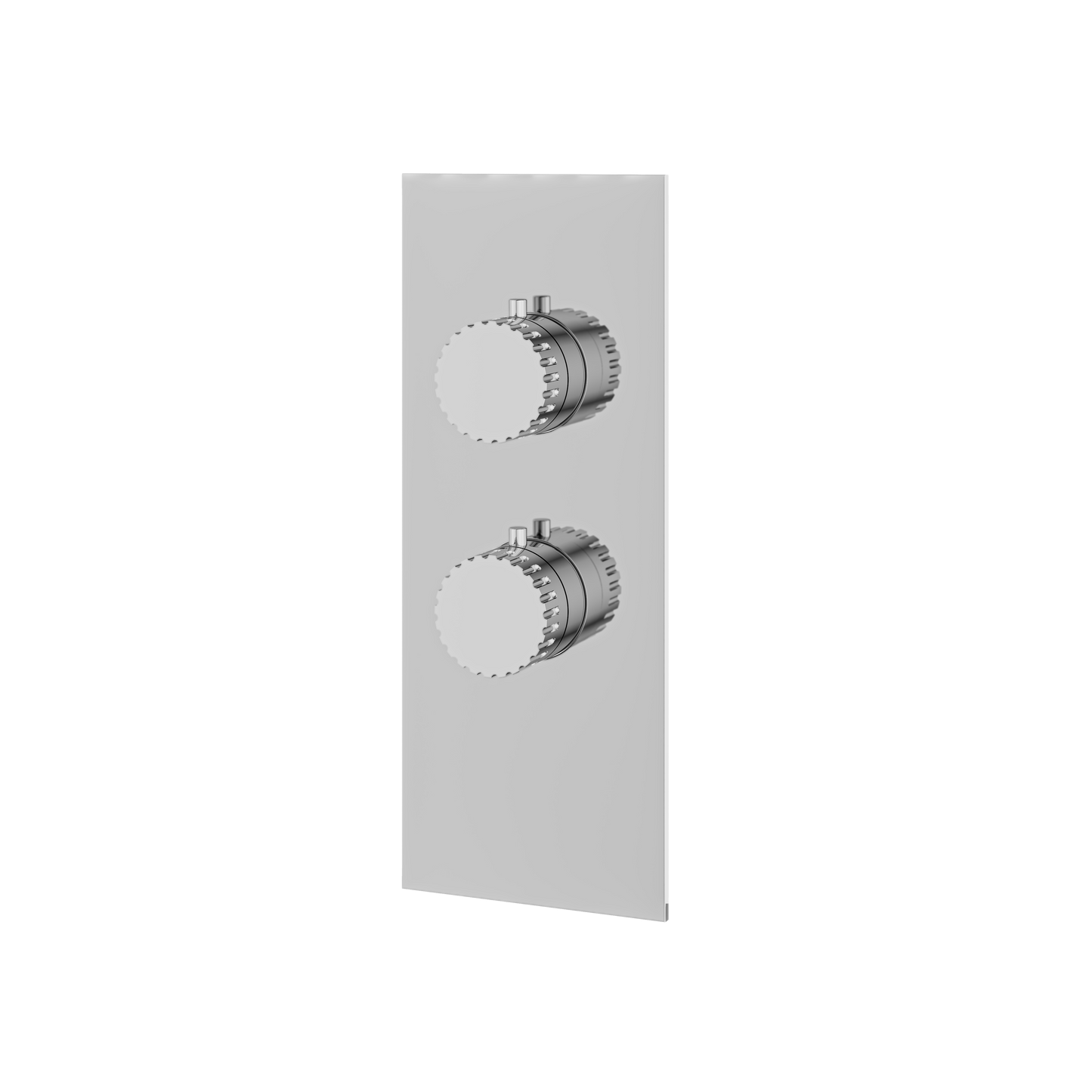SQUARE ROUND TRIM SET FOR 1 SHUT-OFF THERMOSTATIC VALVE