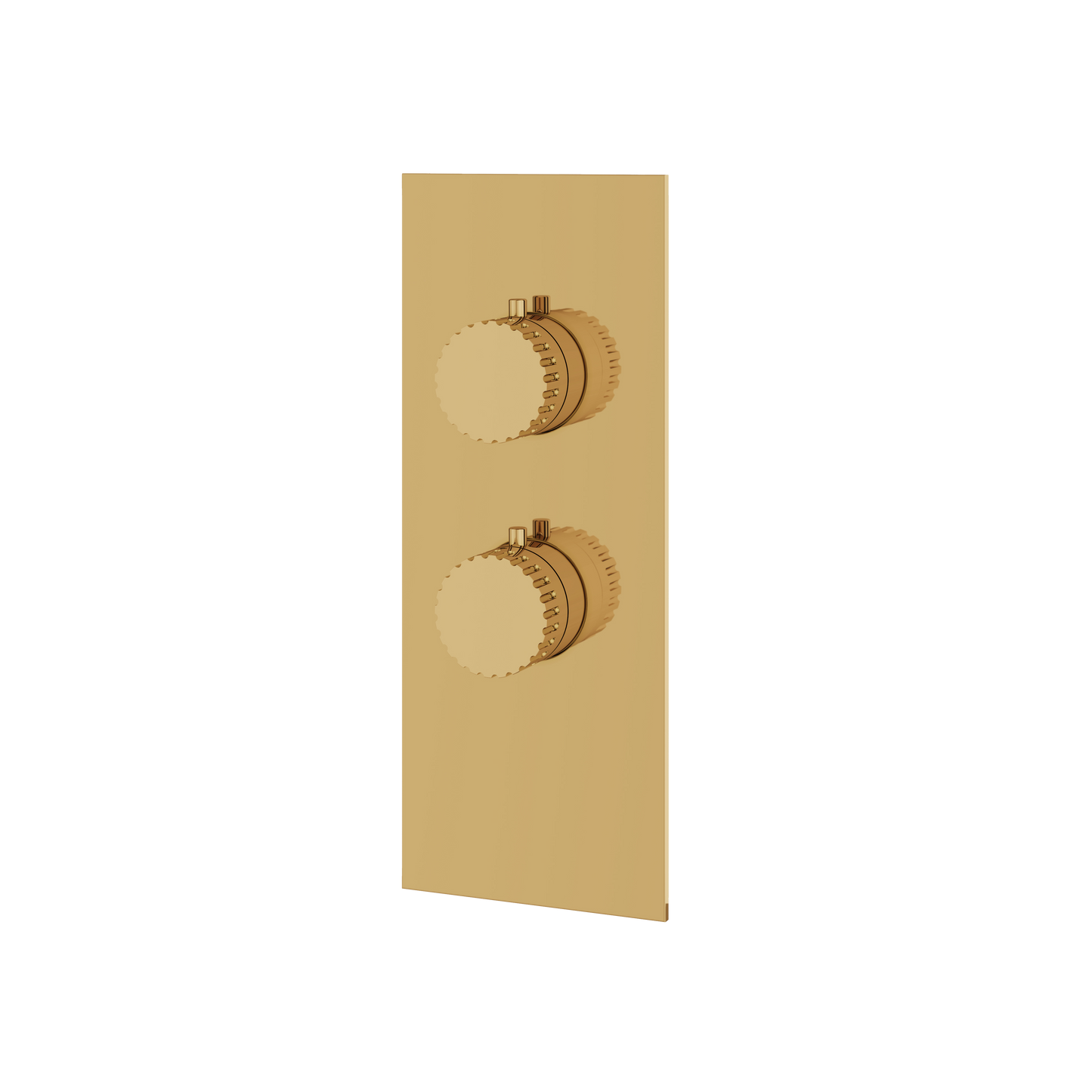 SQUARE ROUND TRIM SET FOR 1 SHUT-OFF THERMOSTATIC VALVE
