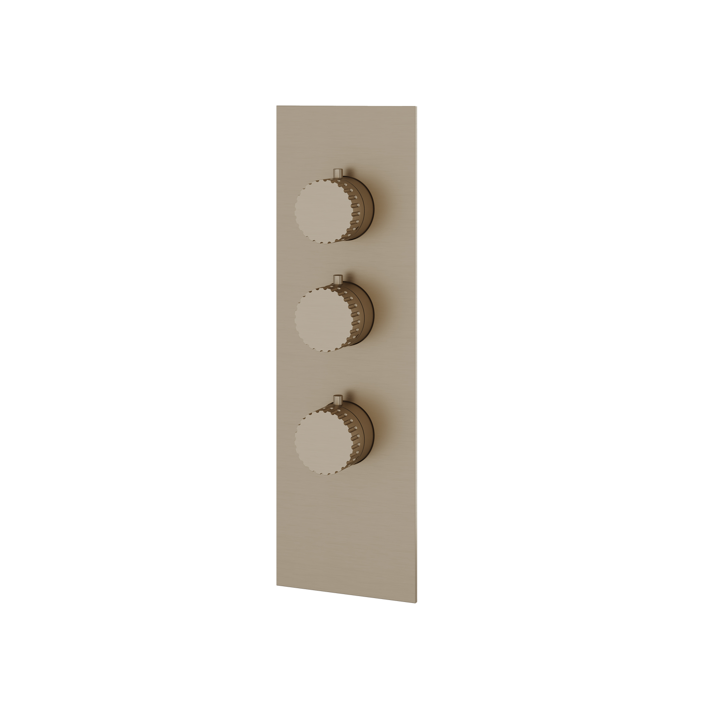 SQUARE ROUND TRIM SET FOR 2 SHUT-OFF THERMOSTATIC VALVE
