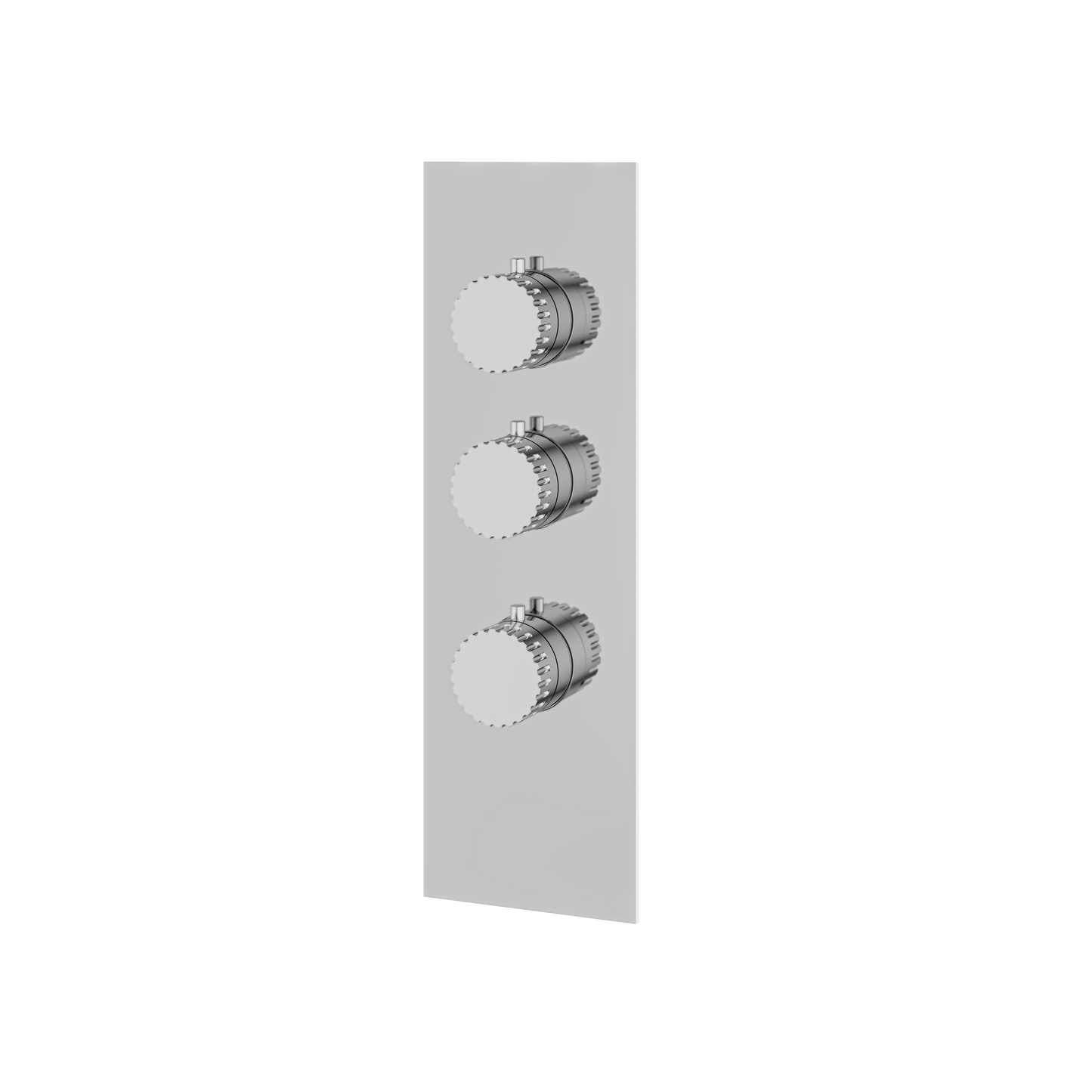 SQUARE ROUND TRIM SET FOR 2 SHUT-OFF THERMOSTATIC VALVE