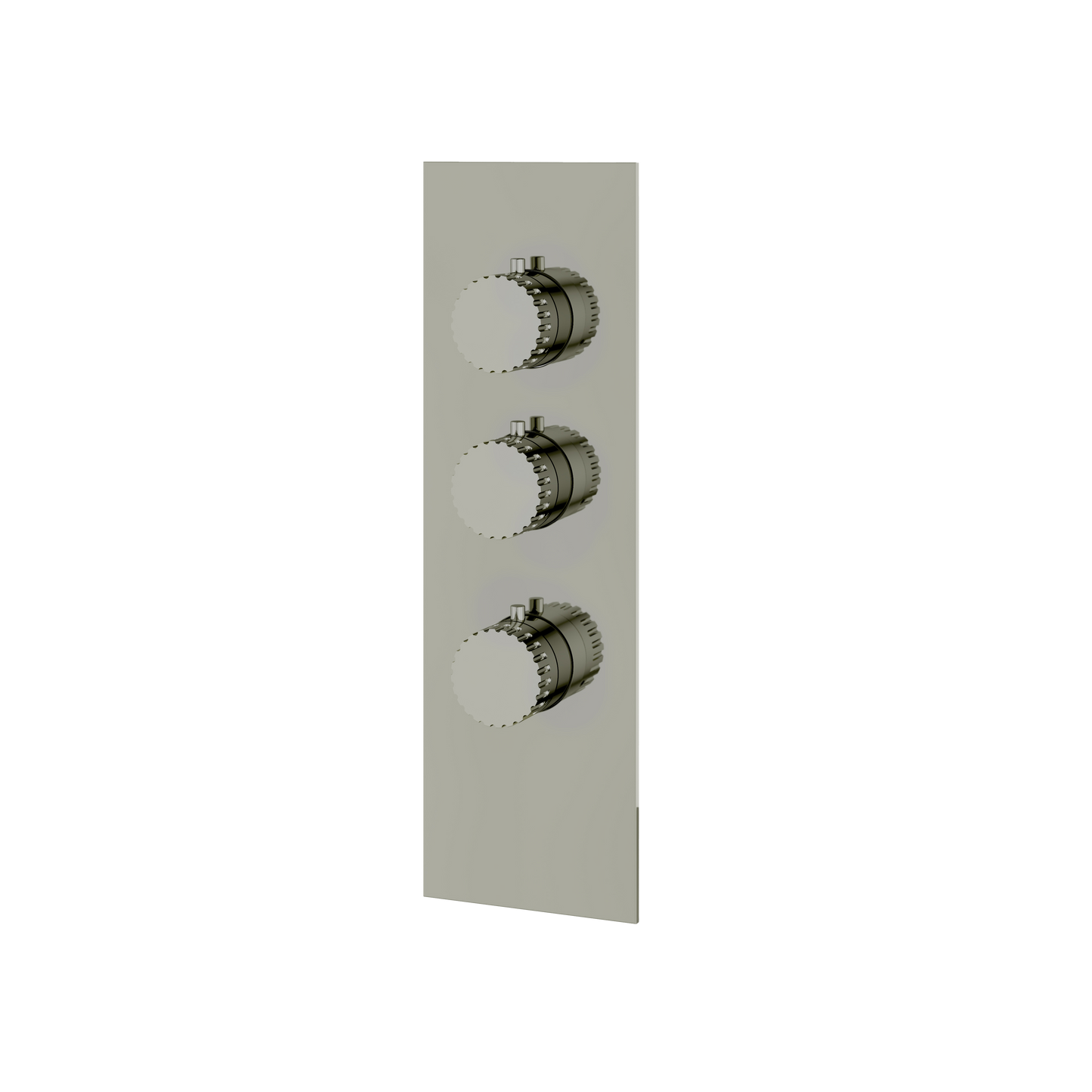 SQUARE ROUND TRIM SET FOR 2 SHUT-OFF THERMOSTATIC VALVE