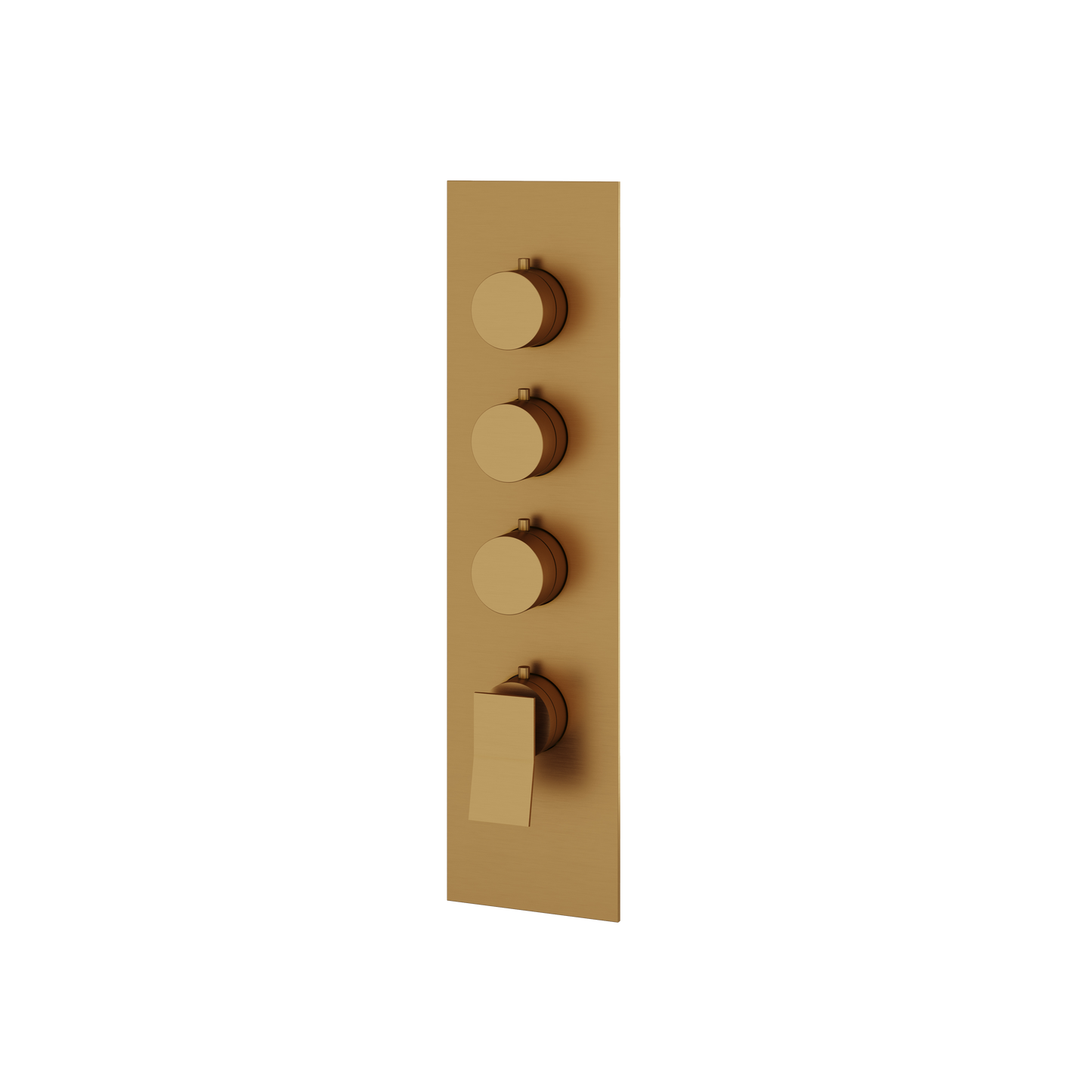 SQUARE ROUND TRIM SET FOR 3 SHUT-OFF THERMOSTATIC VALVE