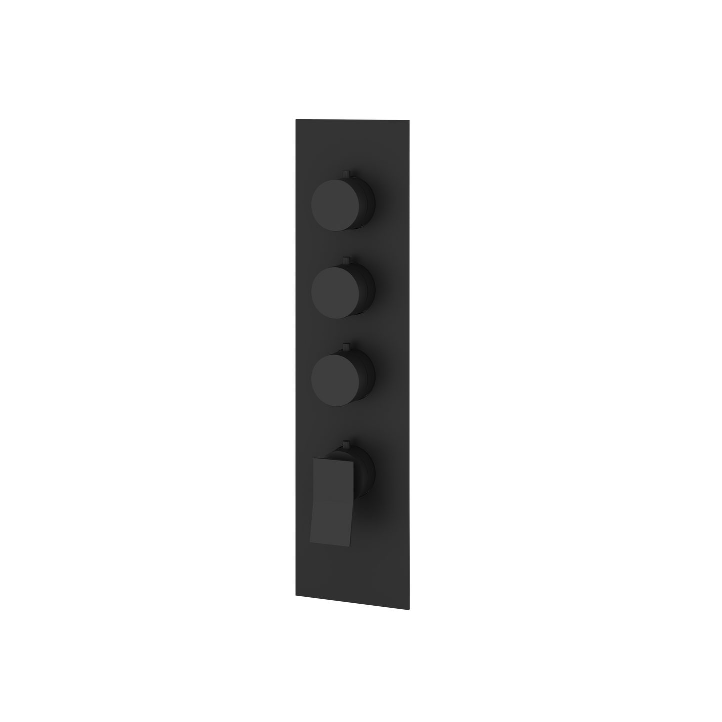 SQUARE ROUND TRIM SET FOR 3 SHUT-OFF THERMOSTATIC VALVE