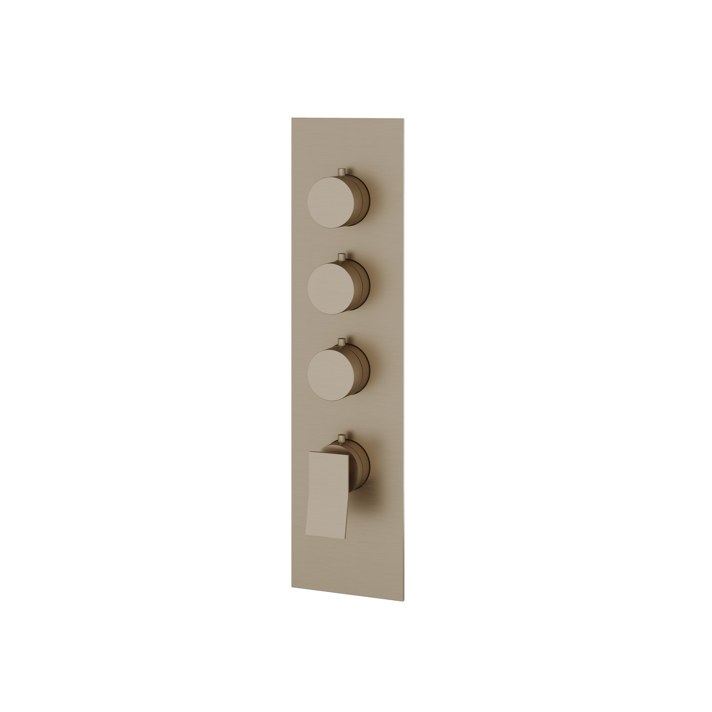 SQUARE ROUND TRIM SET FOR 3 SHUT-OFF THERMOSTATIC VALVE