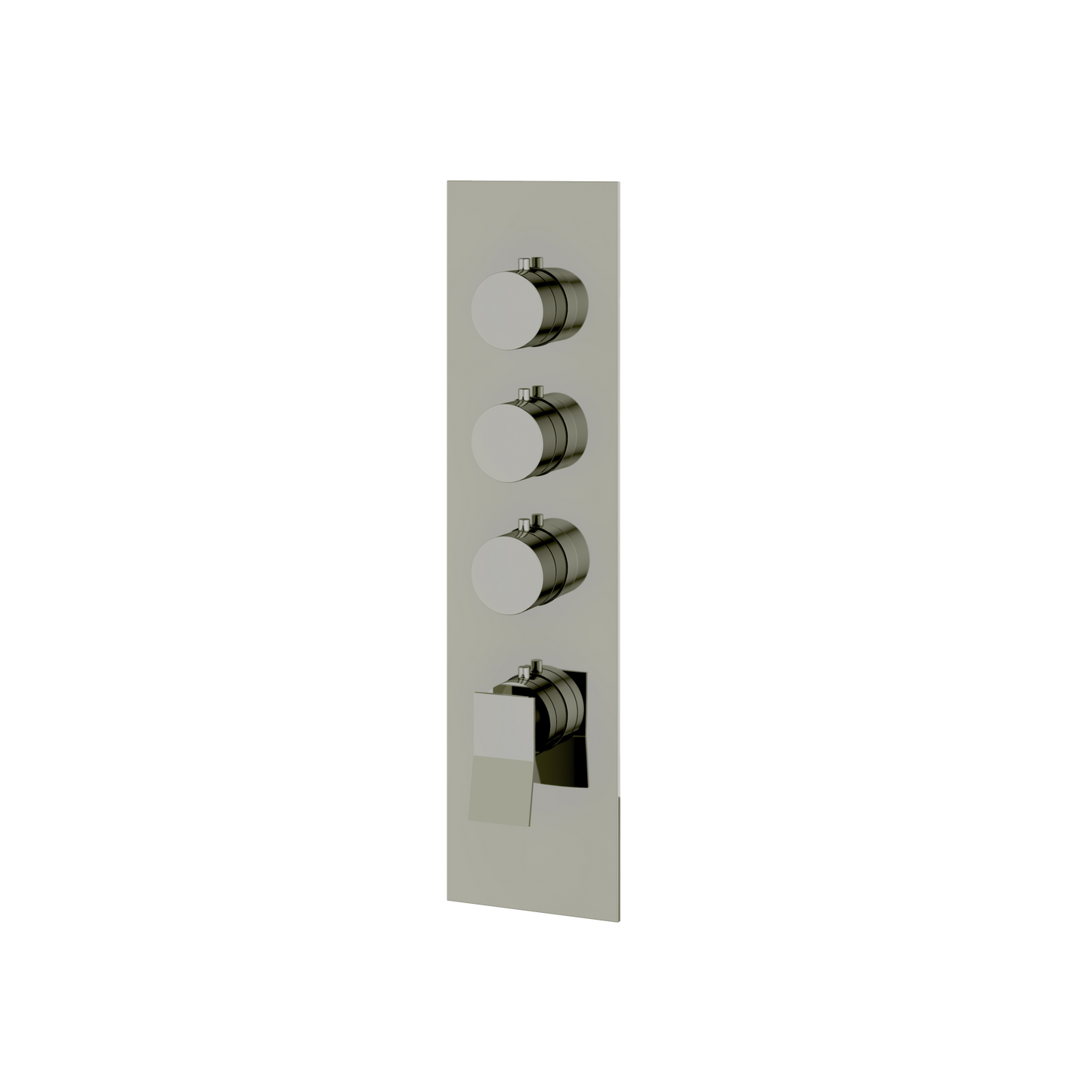 SQUARE ROUND TRIM SET FOR 3 SHUT-OFF THERMOSTATIC VALVE