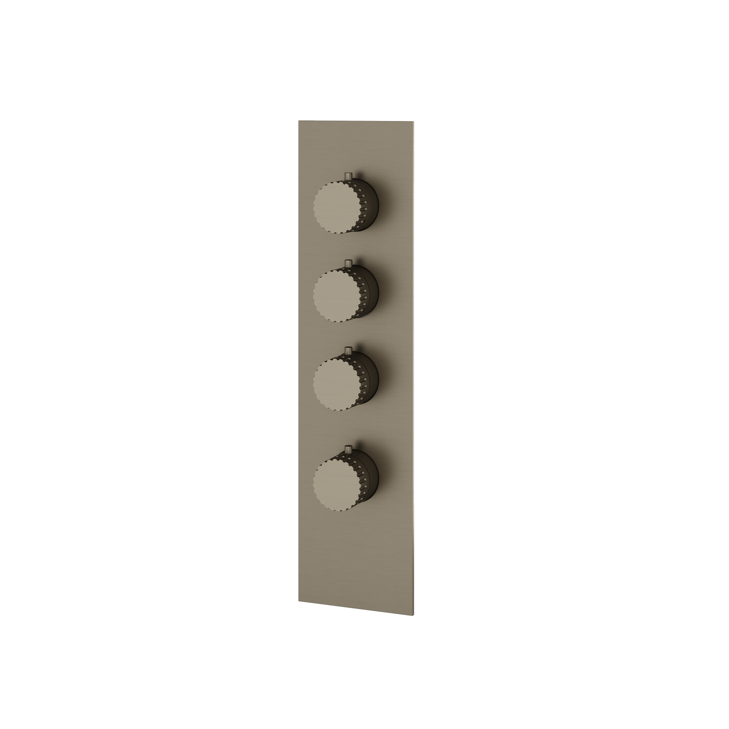 SQUARE ROUND TRIM SET FOR 3 SHUT-OFF THERMOSTATIC VALVE