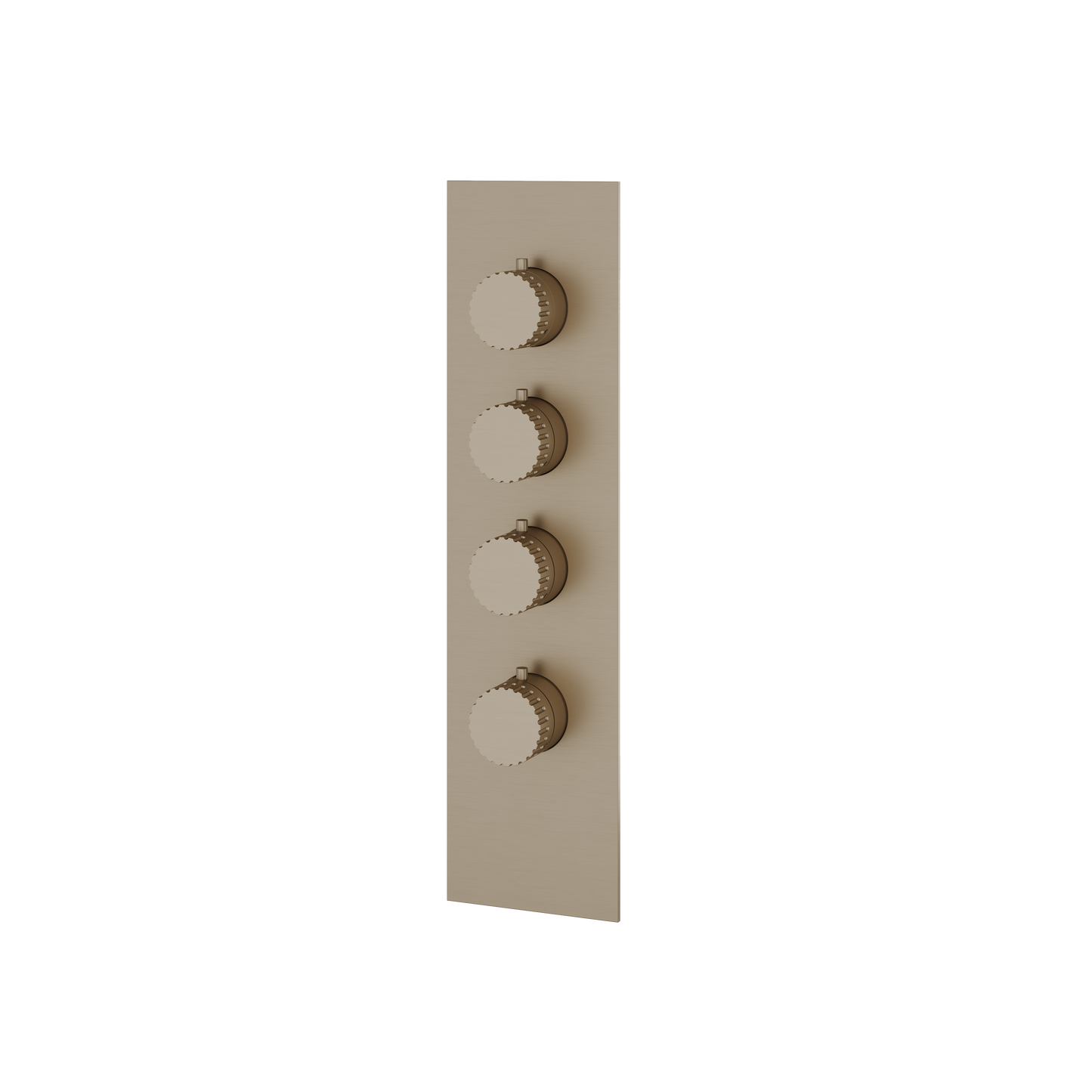 SQUARE ROUND TRIM SET FOR 3 SHUT-OFF THERMOSTATIC VALVE